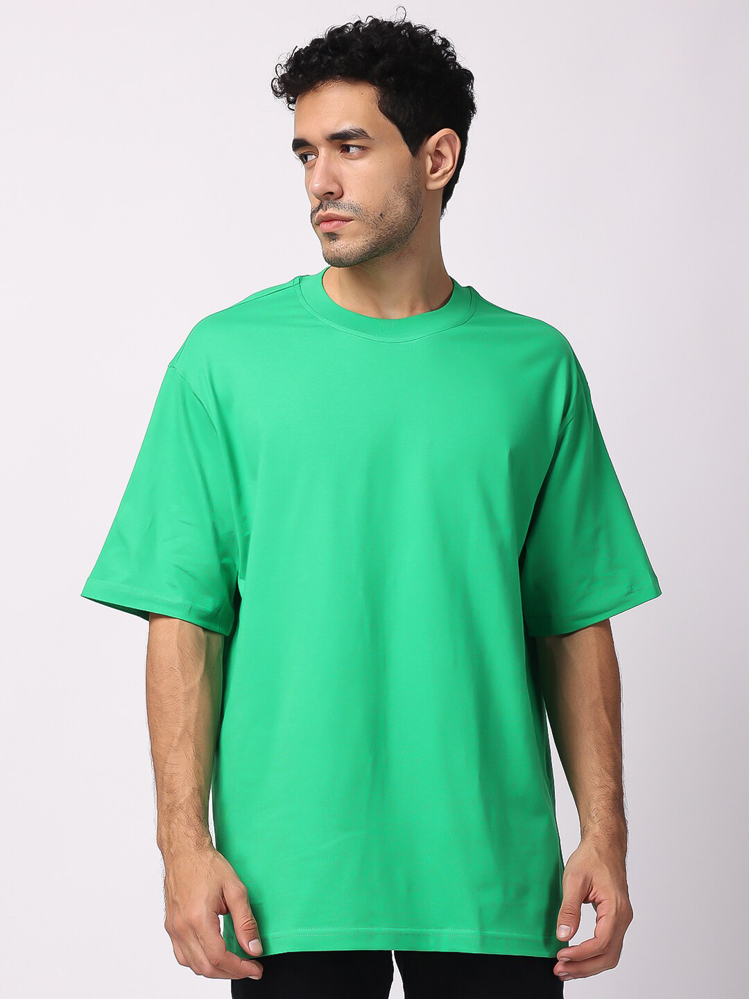 The Label Bar Oversized Drop Shoulder Sleeves Cotton T-Shirt, Green
The Label Bar Oversized Drop Shoulder Sleeves Cotton T-Shirt, Green