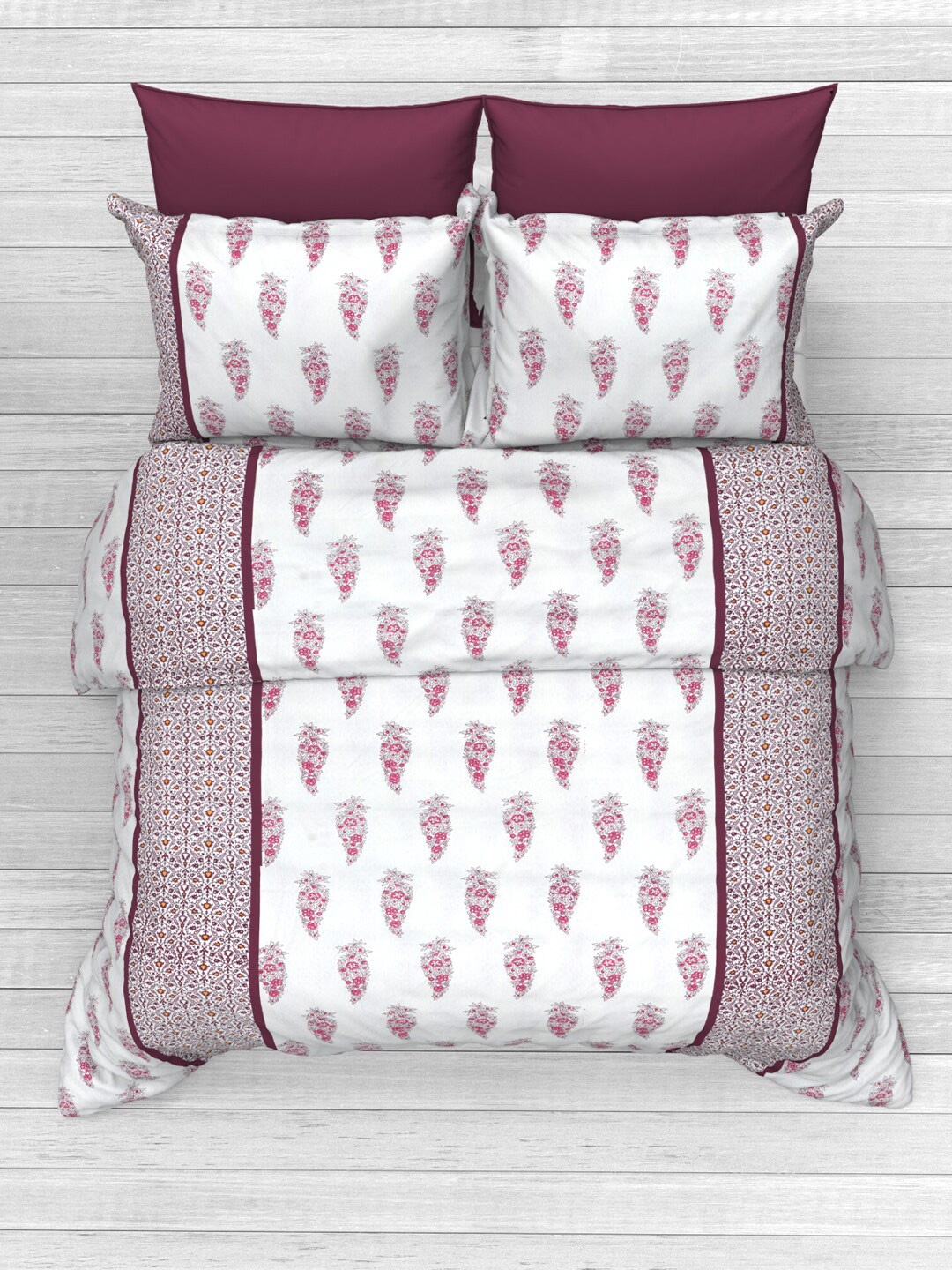 THE WHITE MOSS Faith White Ethnic Motifs Cotton 220 TC Queen Bedsheet & 2 Pillow Covers
THE WHITE MOSS Faith White Ethnic Motifs Cotton 220 TC Queen Bedsheet & 2 Pillow Covers