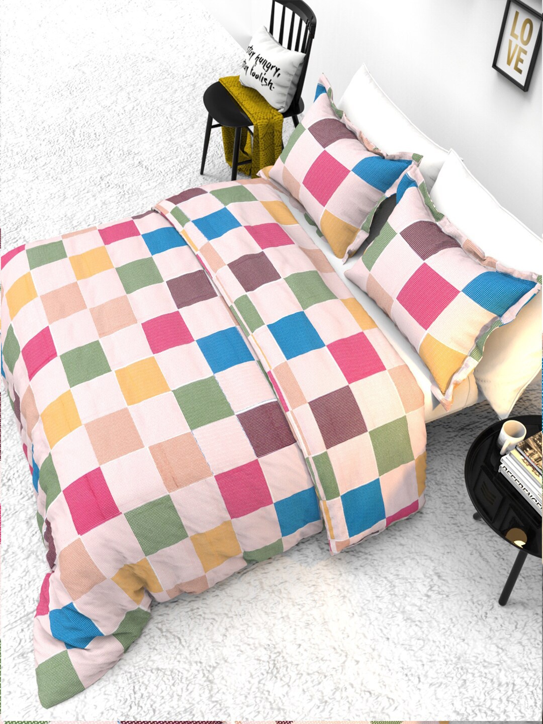 THE WHITE MOSS Faith Pink 220 TC Cotton Satin Queen Bedsheet With 2 Pillow Covers
THE WHITE MOSS Faith Pink 220 TC Cotton Satin Queen Bedsheet With 2 Pillow Covers