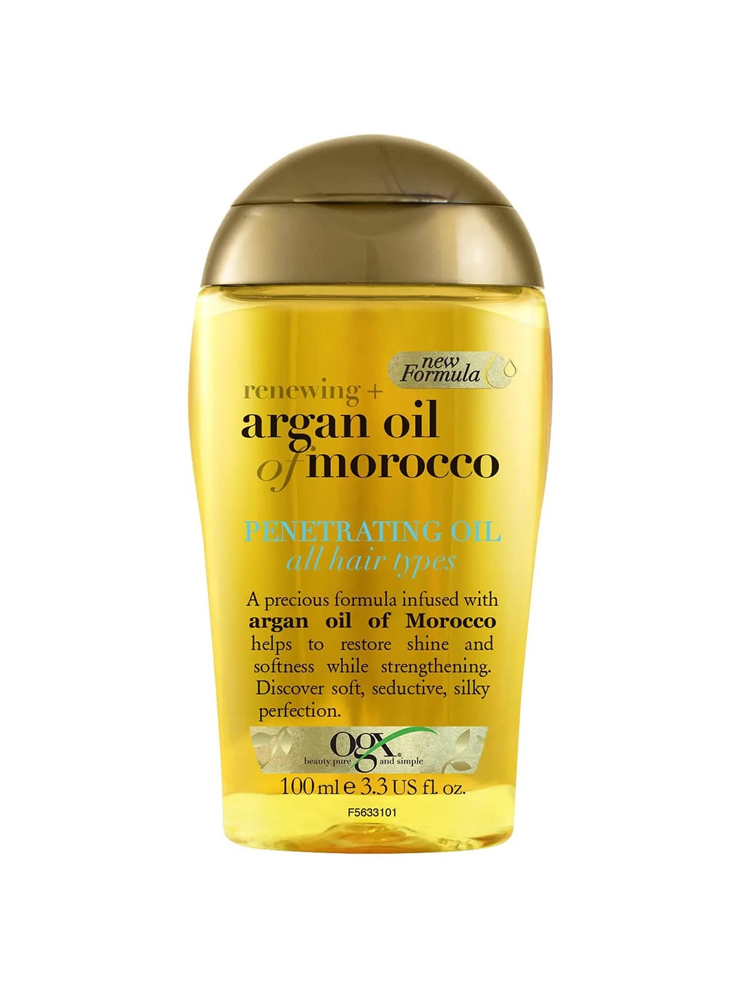 OGX Renewing + Argan Oil Of Morocco Penetrating Hair Oil For Dry & Coarse Hair - 100ml, Gold
OGX Renewing + Argan Oil Of Morocco Penetrating Hair Oil For Dry & Coarse Hair - 100ml, Gold