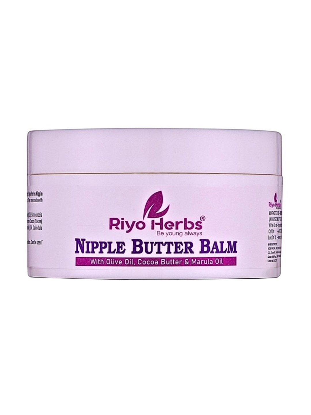 Riyo Herbs Nipple Butter Balm With Olive Oil, Cocoa Butter & Marula Oil - 50 g, Lavender
Riyo Herbs Nipple Butter Balm With Olive Oil, Cocoa Butter & Marula Oil - 50 g, Lavender