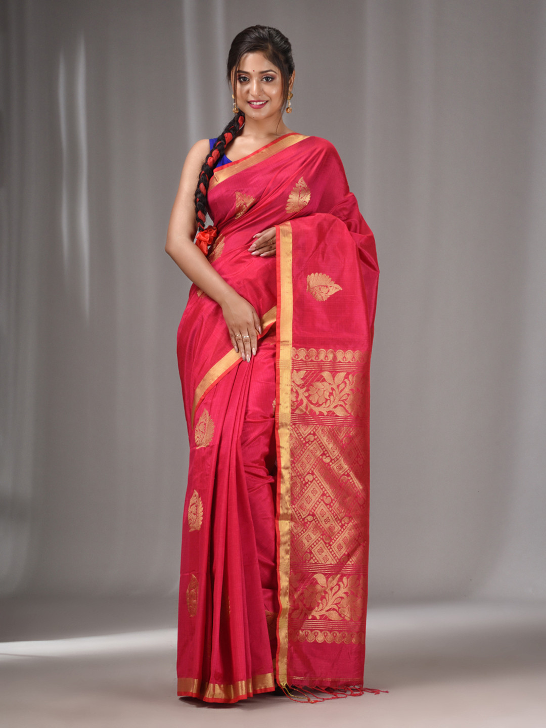 Charukriti Ethnic Motifs Woven Design Zari Saree, Pink
Charukriti Ethnic Motifs Woven Design Zari Saree, Pink