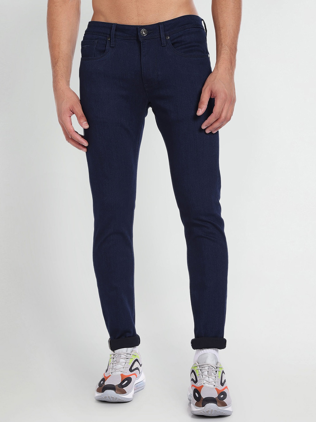 Flying Machine Men Clean Look Low-Rise Super Skinny Fit Stretchable Jeans, Navy blue
Flying Machine Men Clean Look Low-Rise Super Skinny Fit Stretchable Jeans, Navy blue