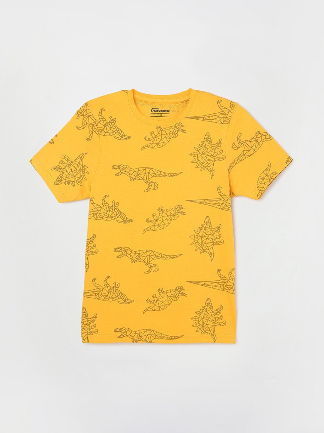 Fame Forever by Lifestyle Boys Conversational Printed Regular Fit Cotton T-Shirt, Mustard
Fame Forever by Lifestyle Boys Conversational Printed Regular Fit Cotton T-Shirt, Mustard