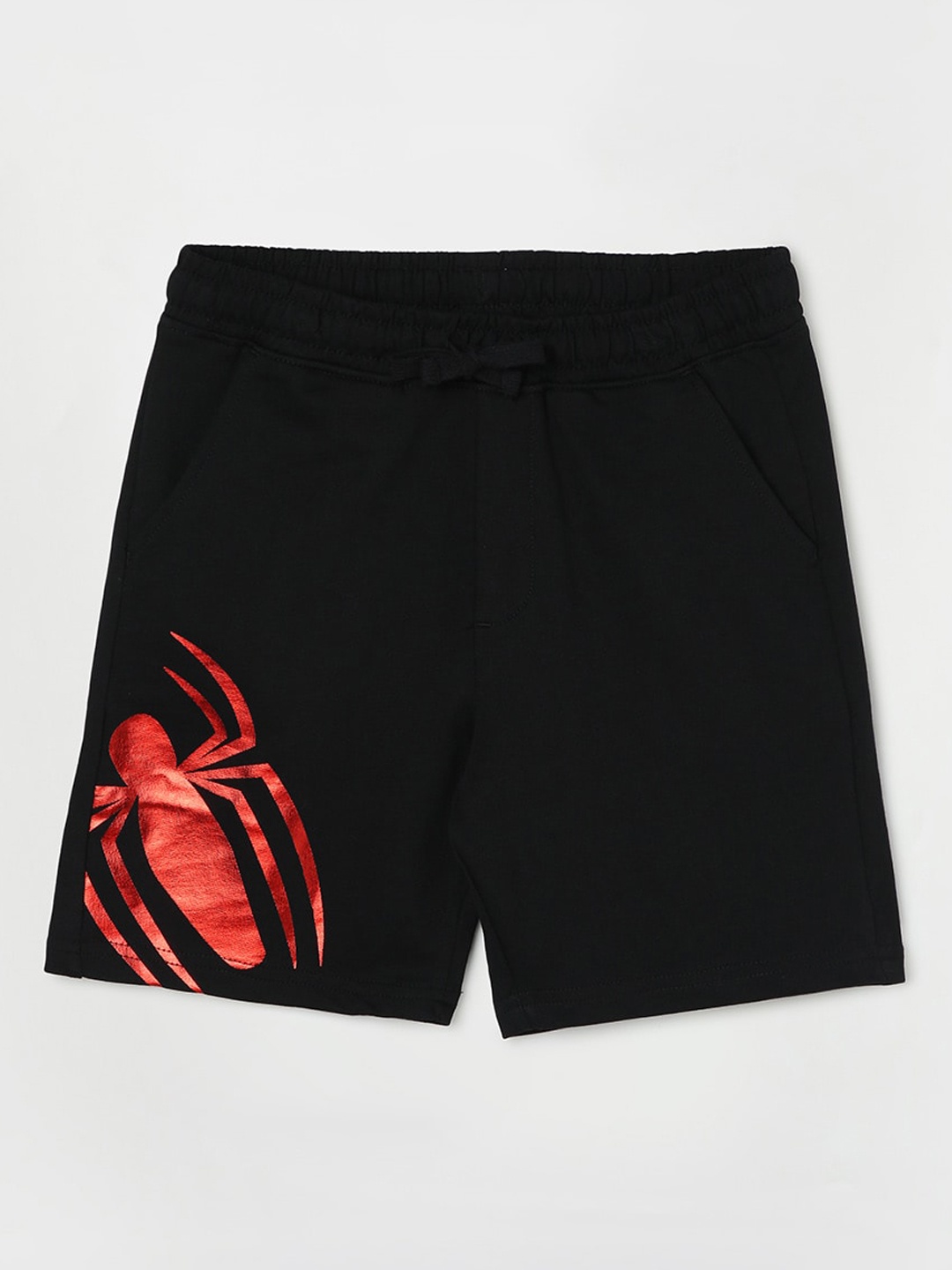 Fame Forever by Lifestyle Boys Graphic Printed Pure Cotton Shorts, Black