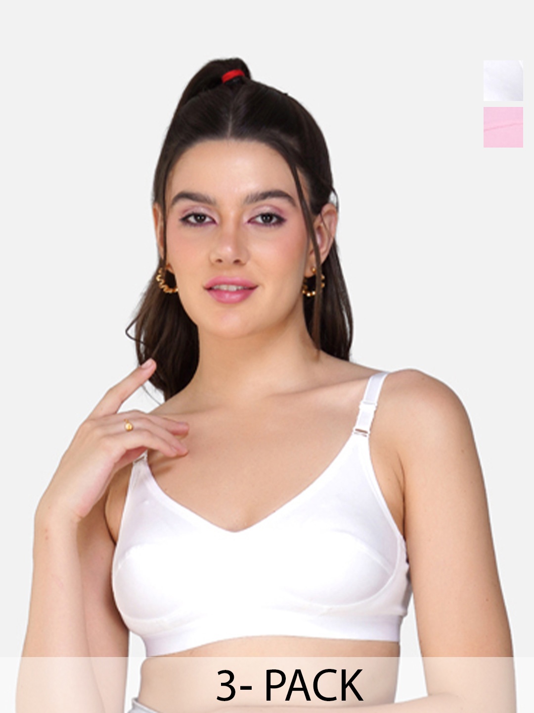 Teenager Women Non Padded Cotton Soft & Comfortable Fabric Everyday Tshirt Bras, White
Teenager Women Non Padded Cotton Soft & Comfortable Fabric Everyday Tshirt Bras, White