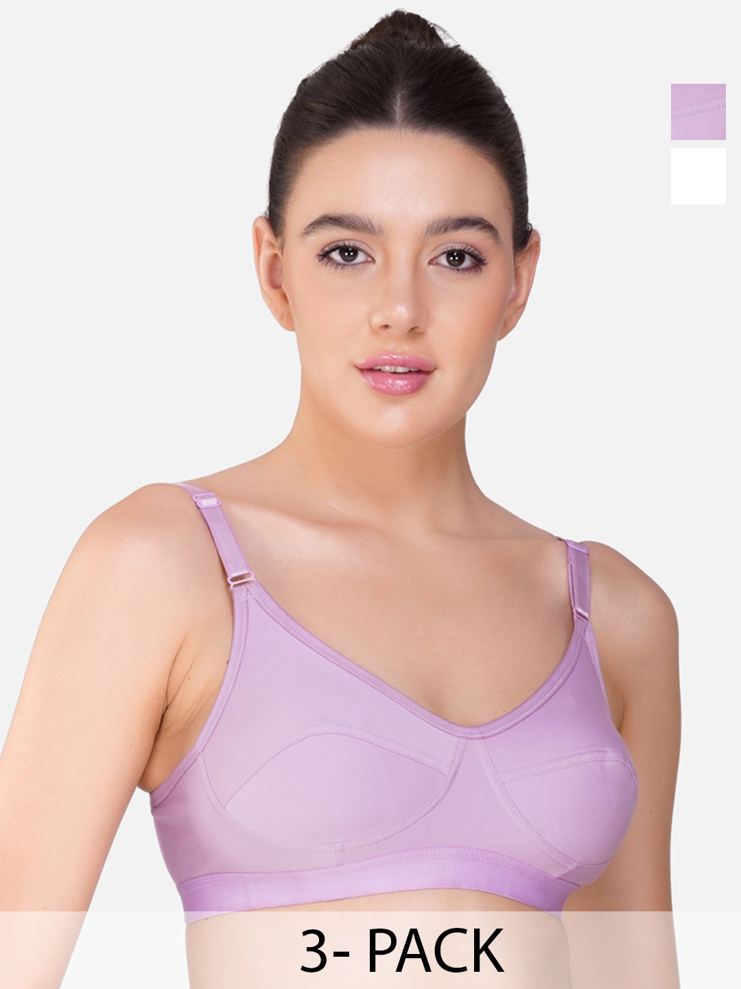Teenager Women Non Padded Cotton Soft & Comfortable Fabric Everyday Tshirt Bras, White
Teenager Women Non Padded Cotton Soft & Comfortable Fabric Everyday Tshirt Bras, White