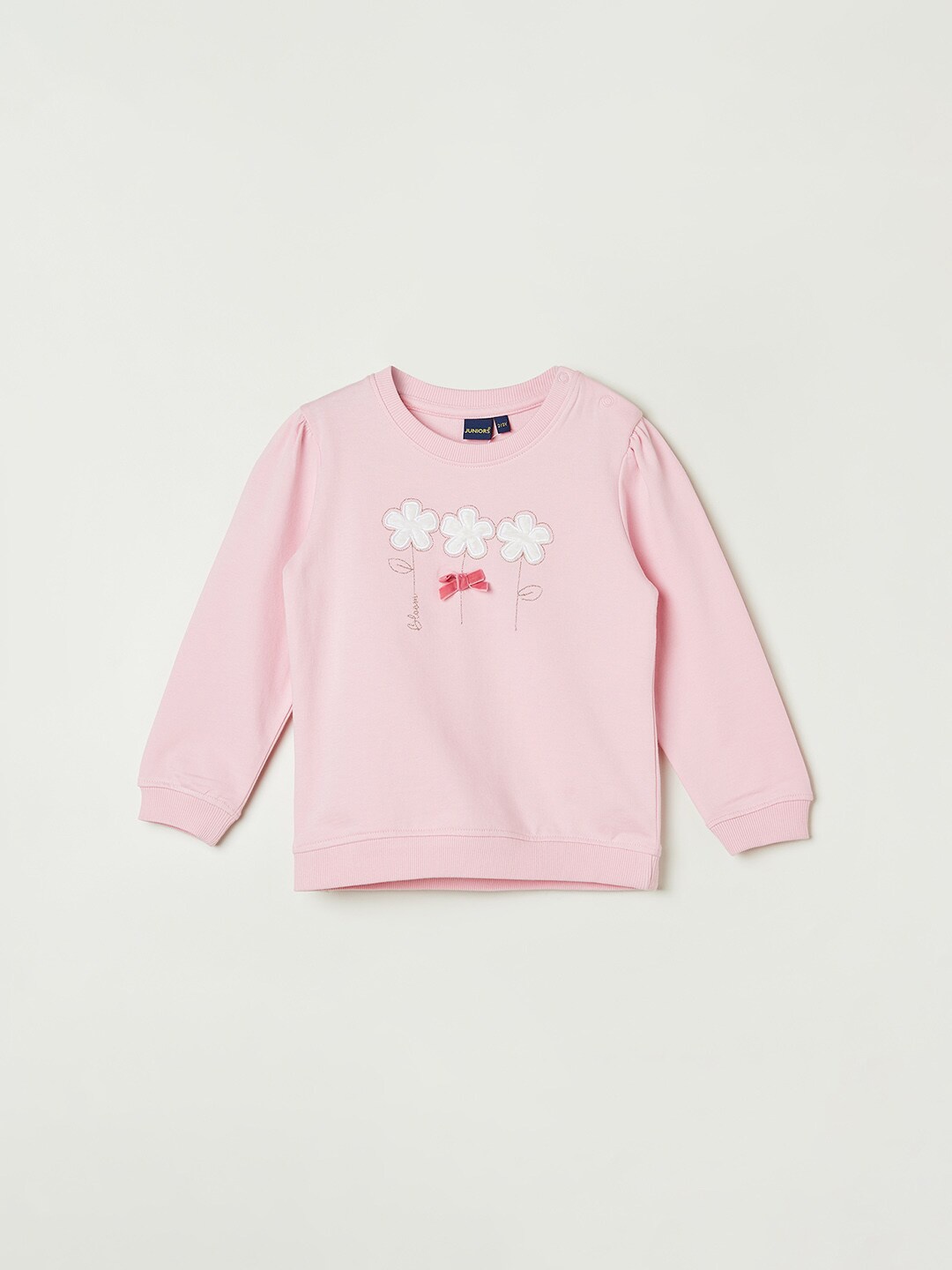 Juniors by Lifestyle Infant Girls Floral Embroidered Long Sleeves Pure Cotton Pullover, Pink
Juniors by Lifestyle Infant Girls Floral Embroidered Long Sleeves Pure Cotton Pullover, Pink