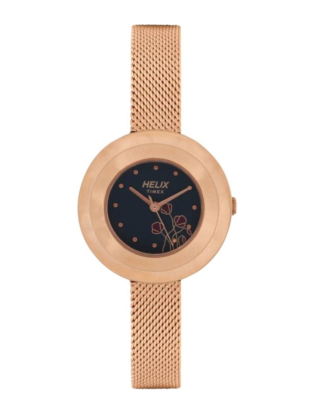 Helix Women Brass Embellished Dial & Stainless Steel Reset Time Analogue Watch TW038HL03, Rose gold
Helix Women Brass Embellished Dial & Stainless Steel Reset Time Analogue Watch TW038HL03, Rose gold