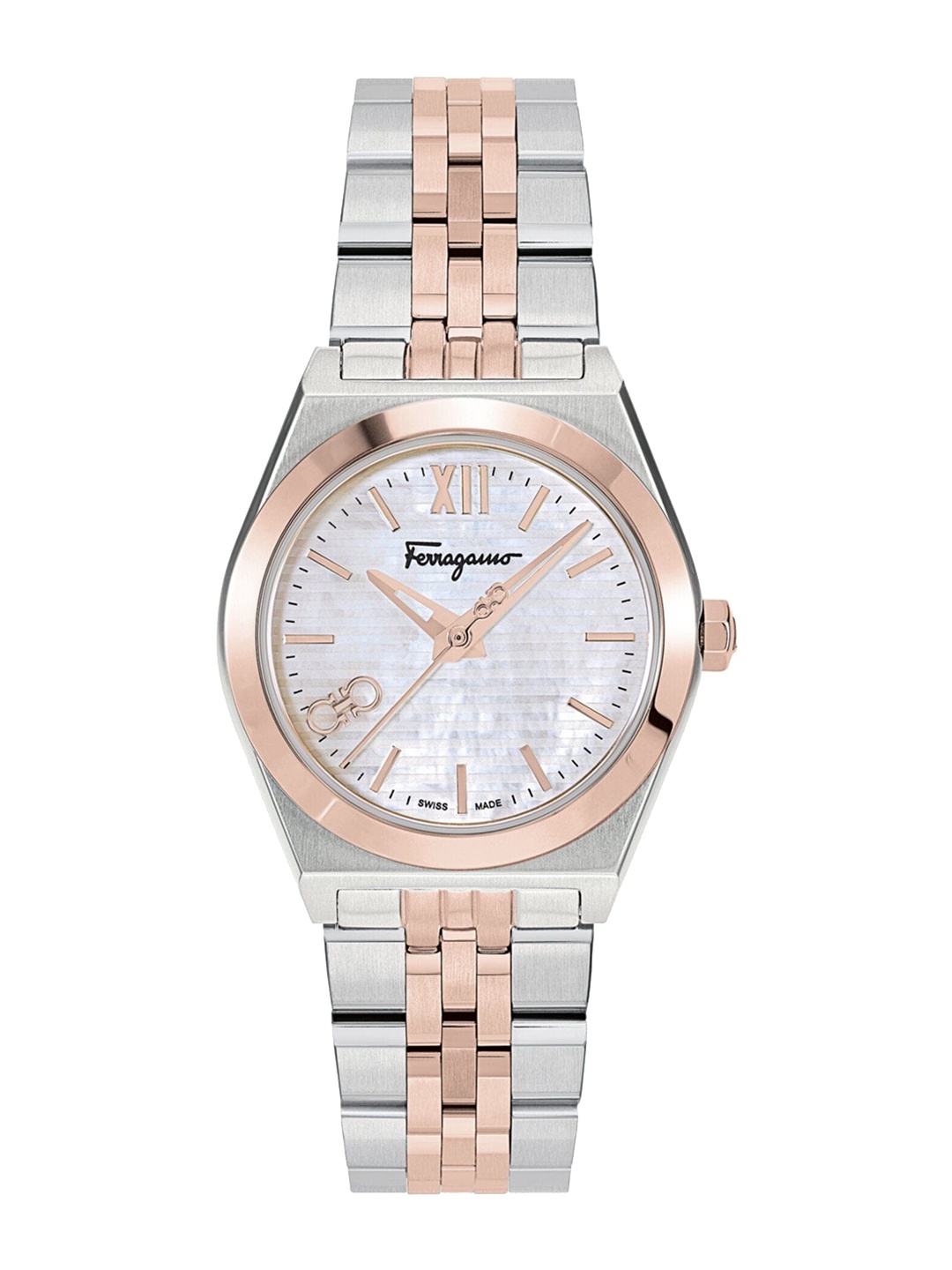 Ferragamo Women Stainless Steel Bracelet Style Straps Analogue Watch SFKJ00323, White
Ferragamo Women Stainless Steel Bracelet Style Straps Analogue Watch SFKJ00323, White