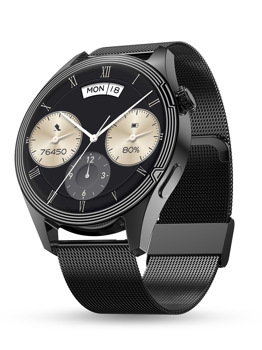 pebble Carbon 1.39"HD Display Black Series With Health Suite & BT Calling Smartwatch
pebble Carbon 1.39"HD Display Black Series With Health Suite & BT Calling Smartwatch