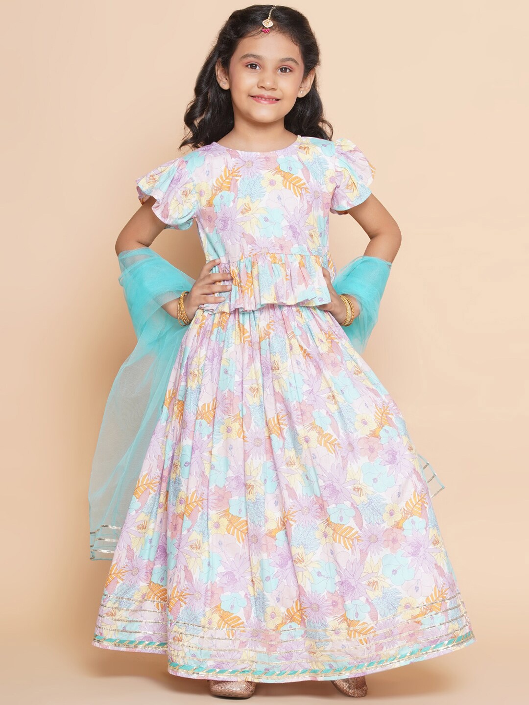 Modish Couture Girls Printed Cotton Ready to Wear Lehenga & Blouse With Dupatta, Lavender
Modish Couture Girls Printed Cotton Ready to Wear Lehenga & Blouse With Dupatta, Lavender