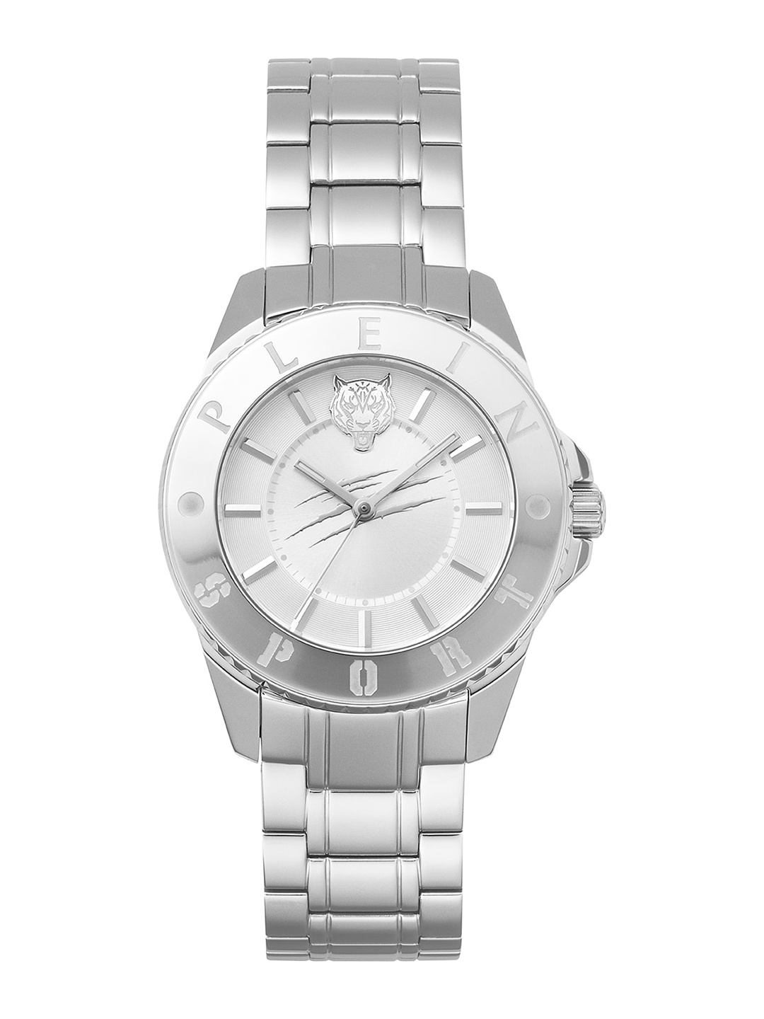 PLEIN SPORT Women Dial & Stainless Steel Bracelet Style Straps Analogue Watch PSKBA0623, Silver
PLEIN SPORT Women Dial & Stainless Steel Bracelet Style Straps Analogue Watch PSKBA0623, Silver