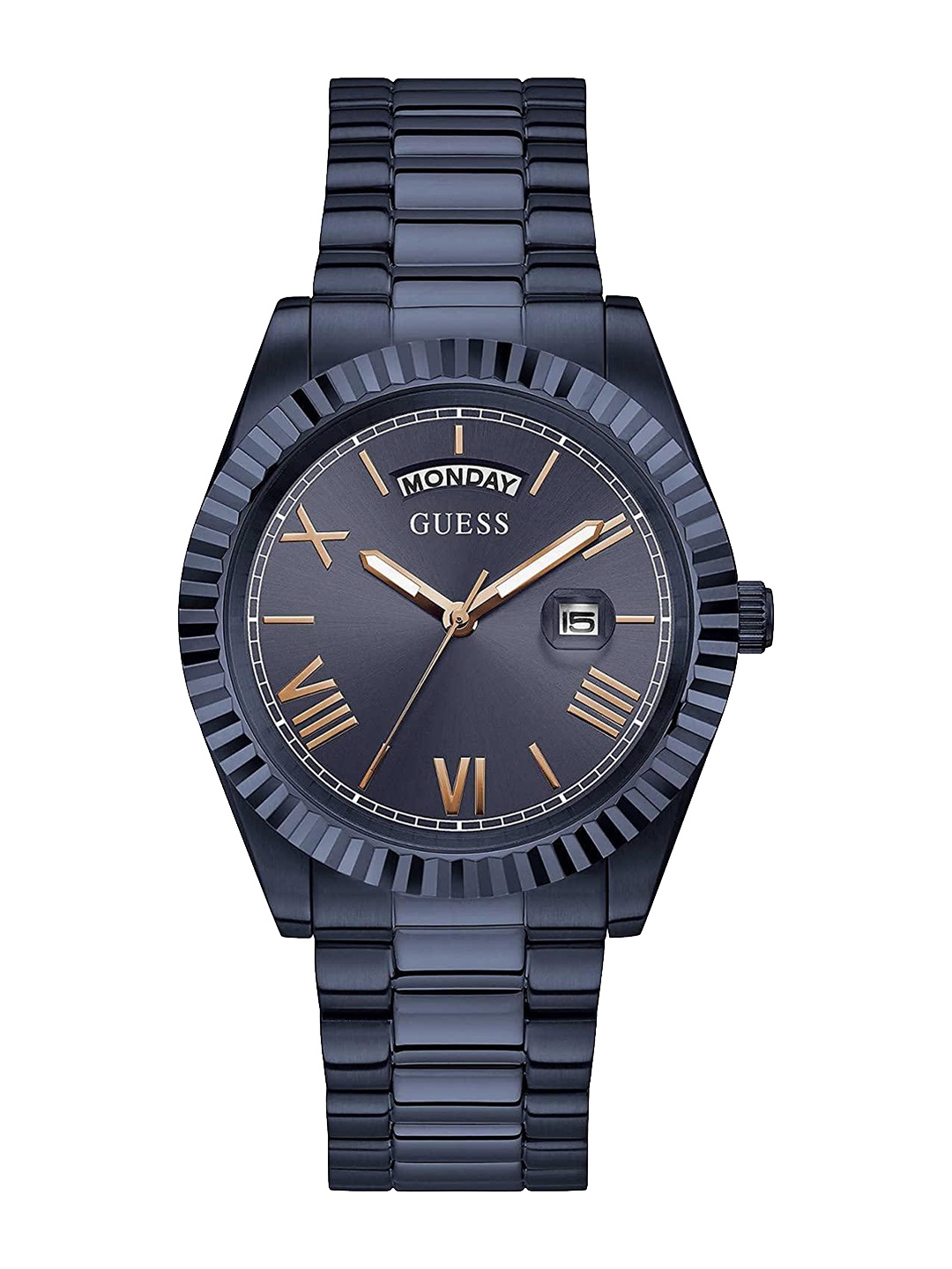 GUESS Men Round Dial & Water Resistance Stainless Steel Analogue Watch GW0265G9, Blue
GUESS Men Round Dial & Water Resistance Stainless Steel Analogue Watch GW0265G9, Blue