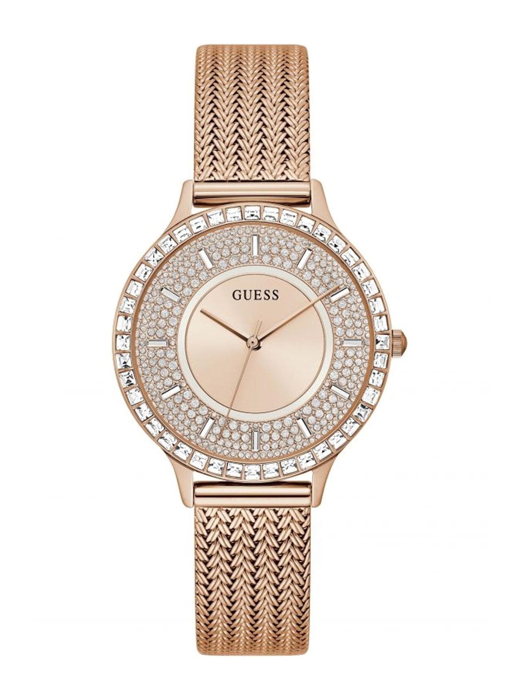 GUESS Women Embellished Dial Stainless Steel Wrap Around Straps Analogue Watch GW0402L3, Rose gold
GUESS Women Embellished Dial Stainless Steel Wrap Around Straps Analogue Watch GW0402L3, Rose gold
