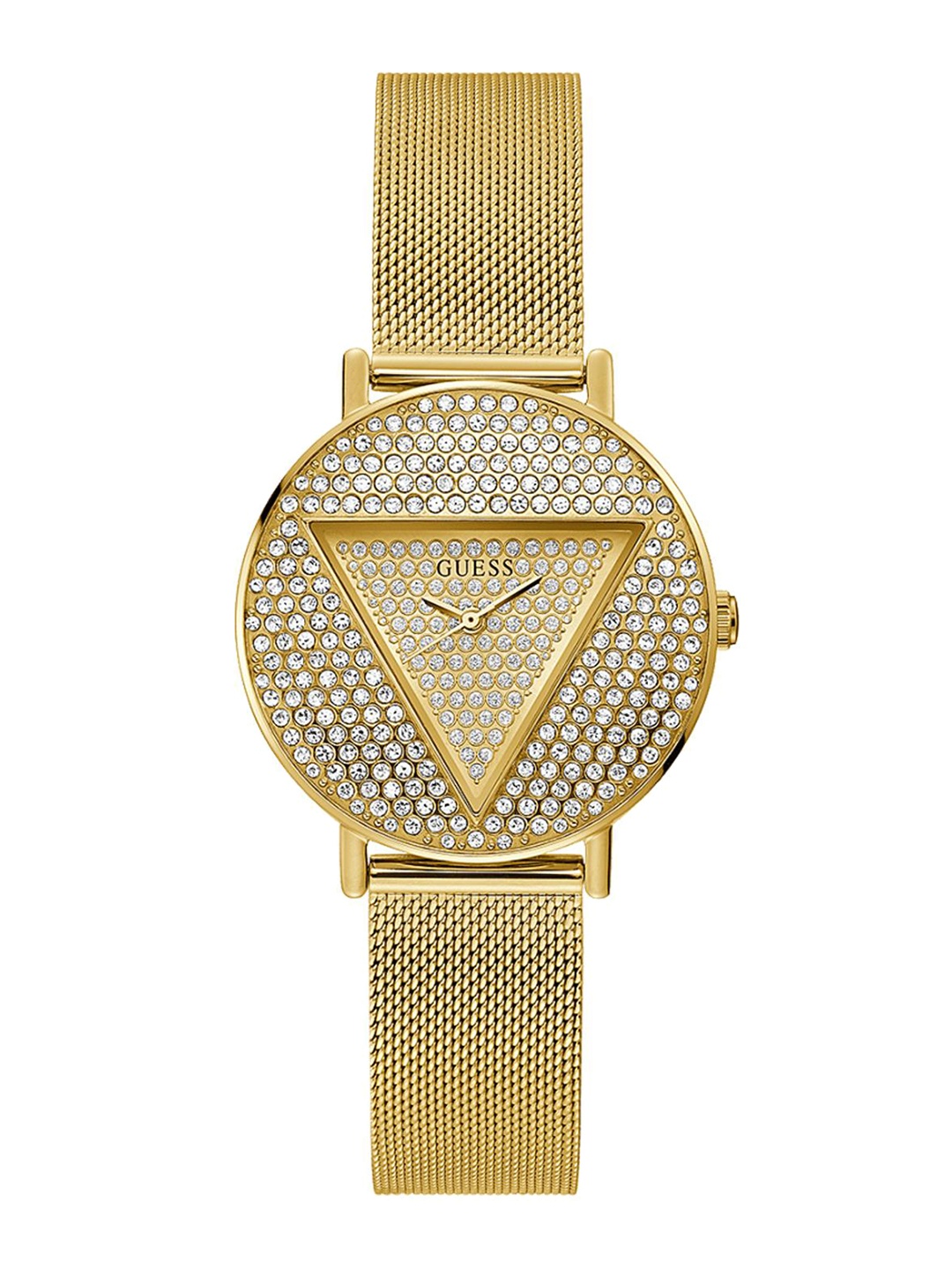 GUESS Women Embellished Dial & Bracelet Style Straps Analogue Watch GW0477L2, Gold
GUESS Women Embellished Dial & Bracelet Style Straps Analogue Watch GW0477L2, Gold