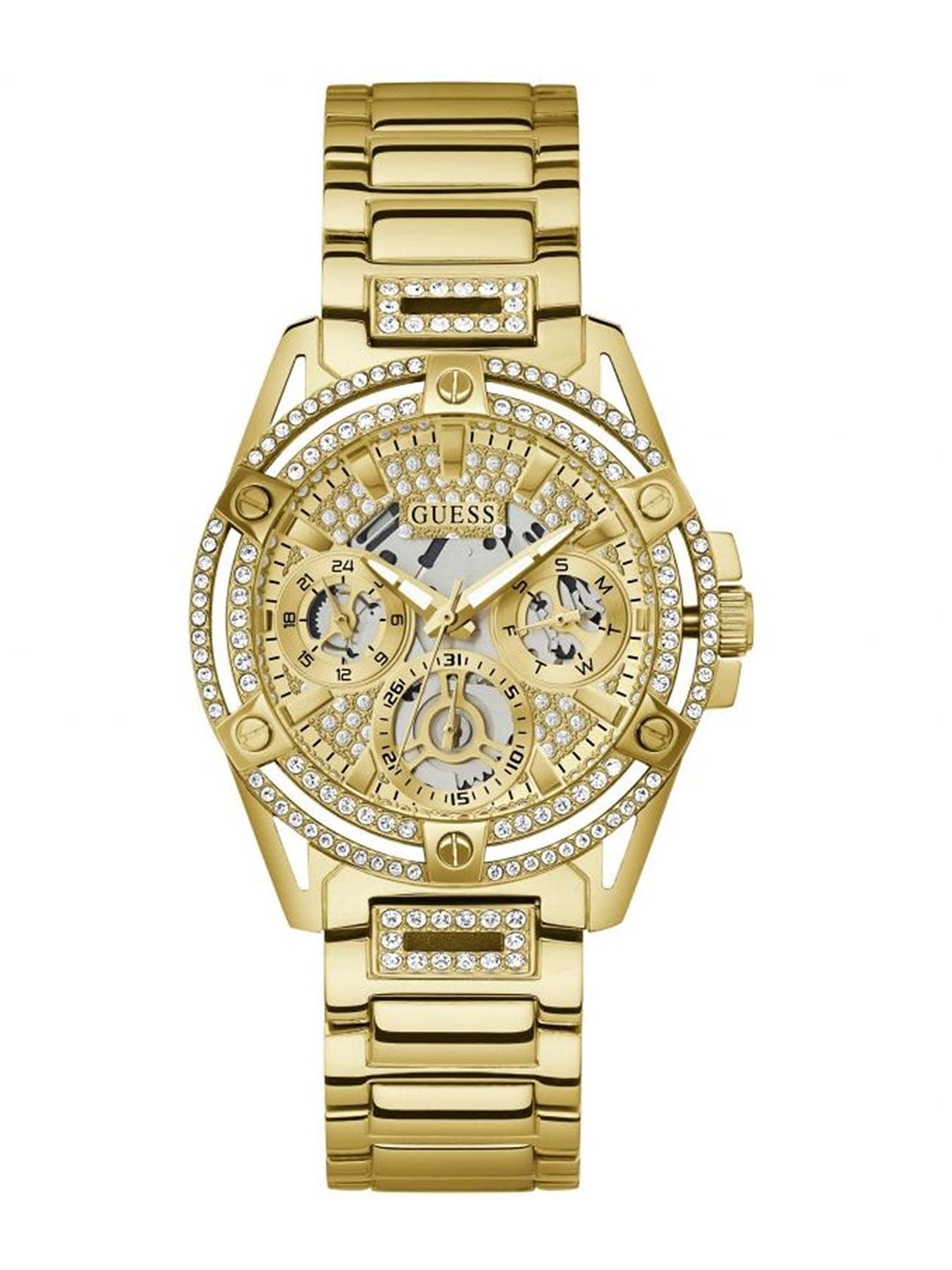 GUESS Women Stainless Steel Bracelet Style Straps Analogue Watch GW0464L2, Gold
GUESS Women Stainless Steel Bracelet Style Straps Analogue Watch GW0464L2, Gold