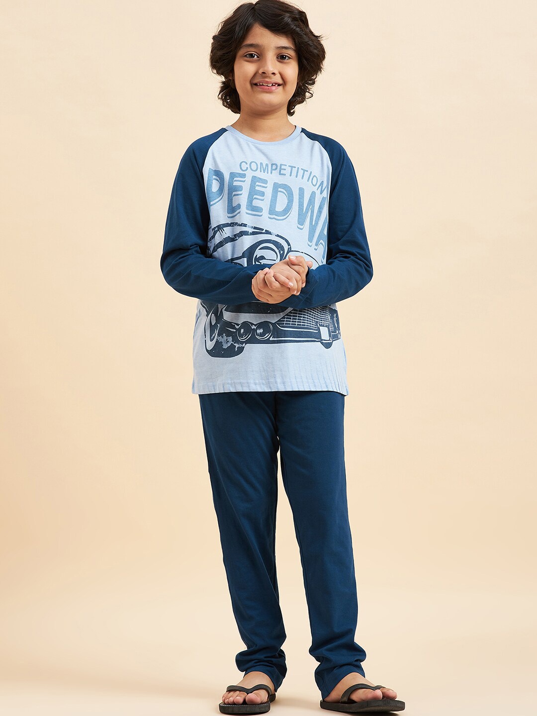Sweet Dreams Boys Graphic Printed Long Sleeve T-shirt With Pyjamas, Navy blue
Sweet Dreams Boys Graphic Printed Long Sleeve T-shirt With Pyjamas, Navy blue