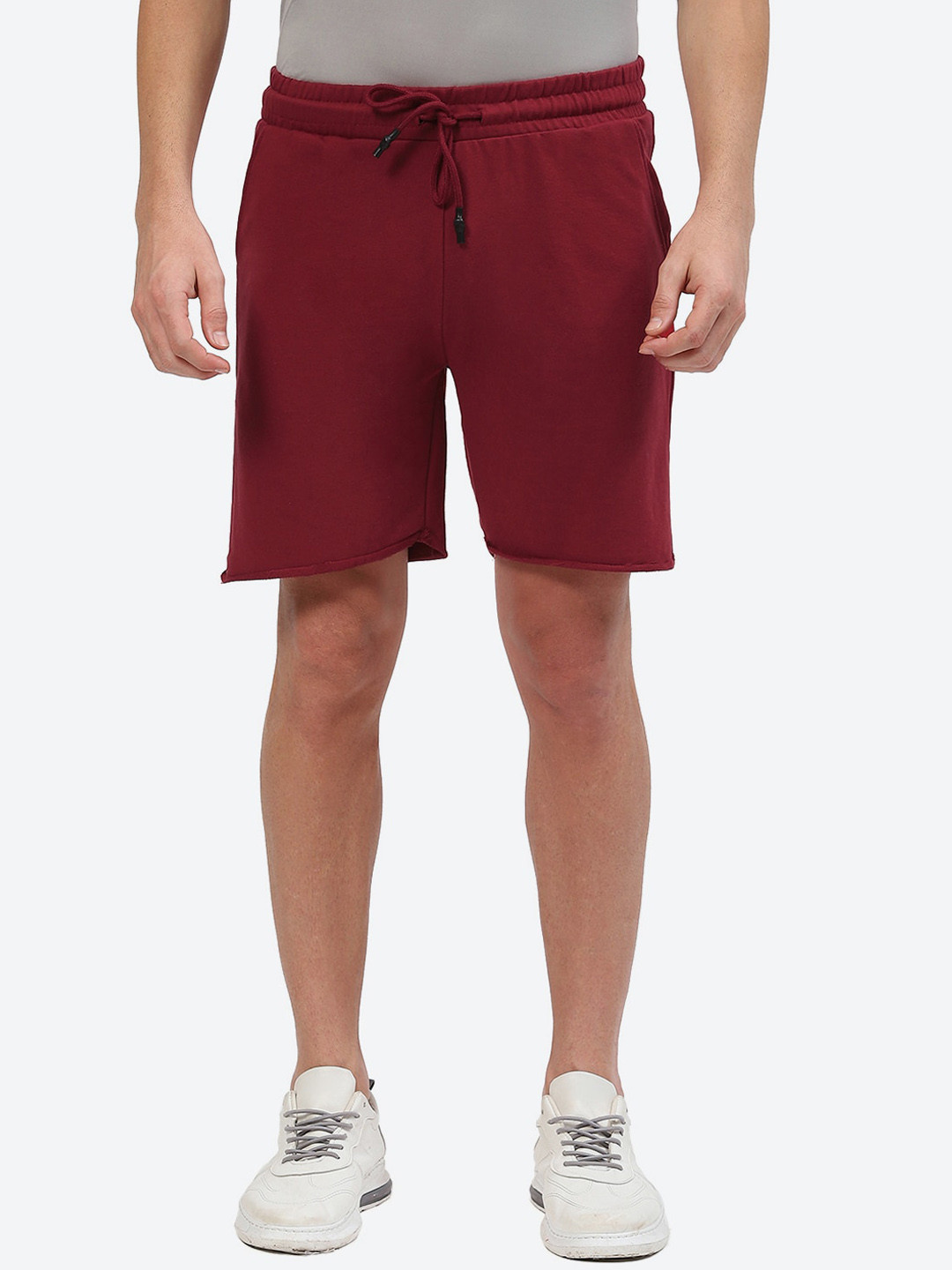 2Bme Men Regular Fit Mid-Rise Cotton Sports Shorts, Maroon 
2Bme Men Regular Fit Mid-Rise Cotton Sports Shorts, Maroon