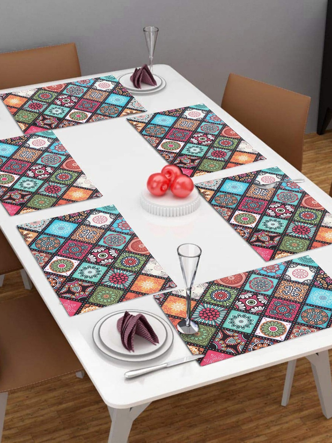 Dakshya Industries Blue & Black 6 Pieces Geometric Printed Rectangular Table Placemats
Dakshya Industries Blue & Black 6 Pieces Geometric Printed Rectangular Table Placemats