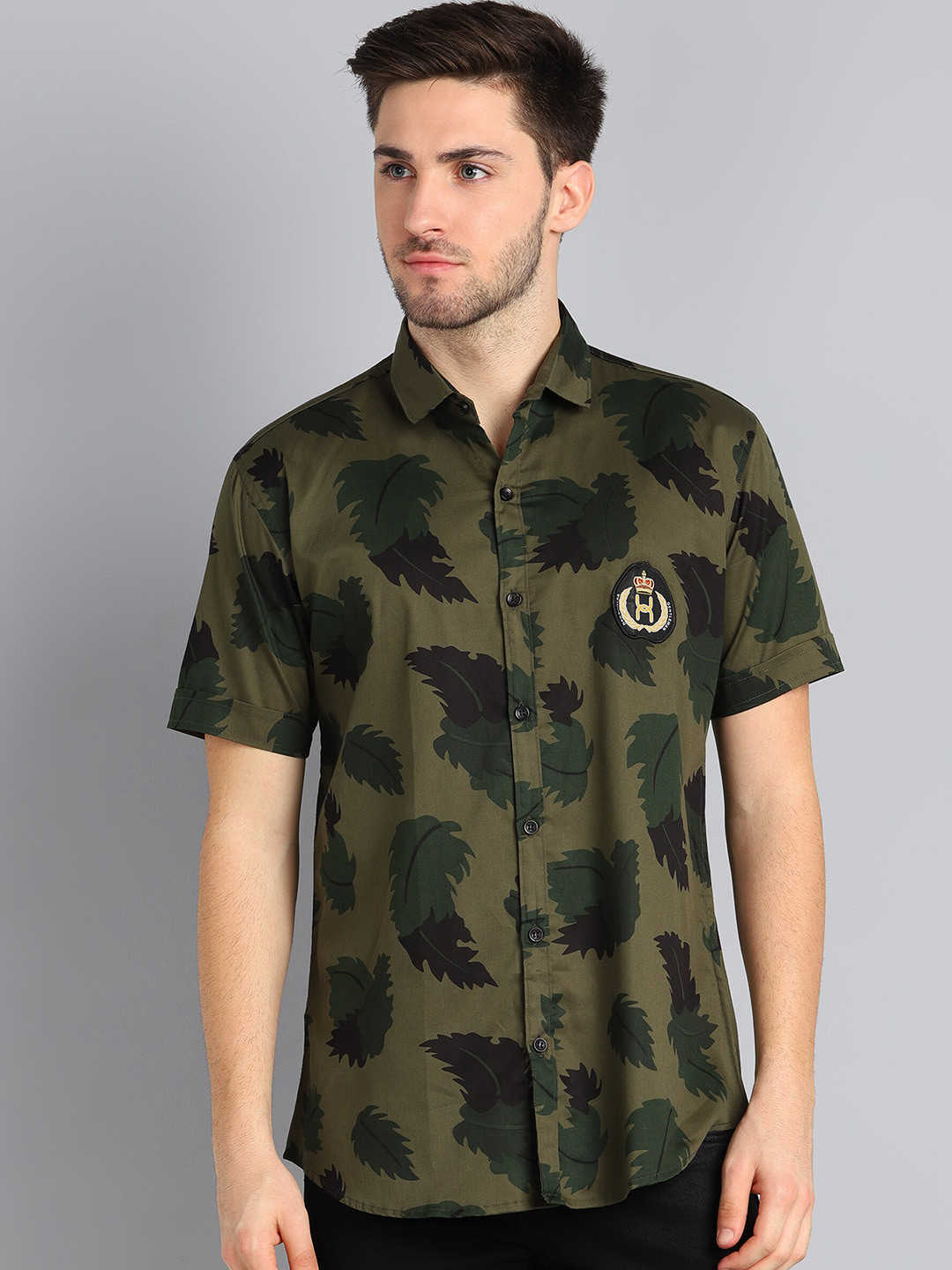 HANUMNTRA Comfort Graphic Printed Casual Shirt, Green
HANUMNTRA Comfort Graphic Printed Casual Shirt, Green