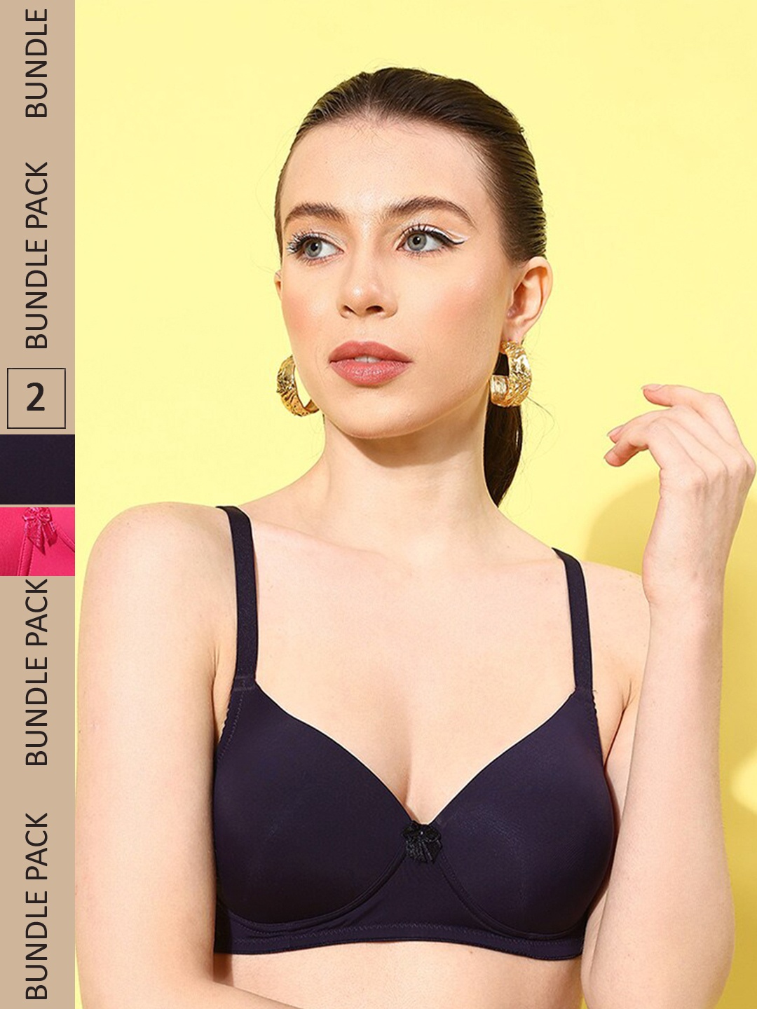 Leading Lady Pack of 2 Full Coverage Lightly Padded T-shirt Bra With All Day Comfort, Fuchsia
Leading Lady Pack of 2 Full Coverage Lightly Padded T-shirt Bra With All Day Comfort, Fuchsia