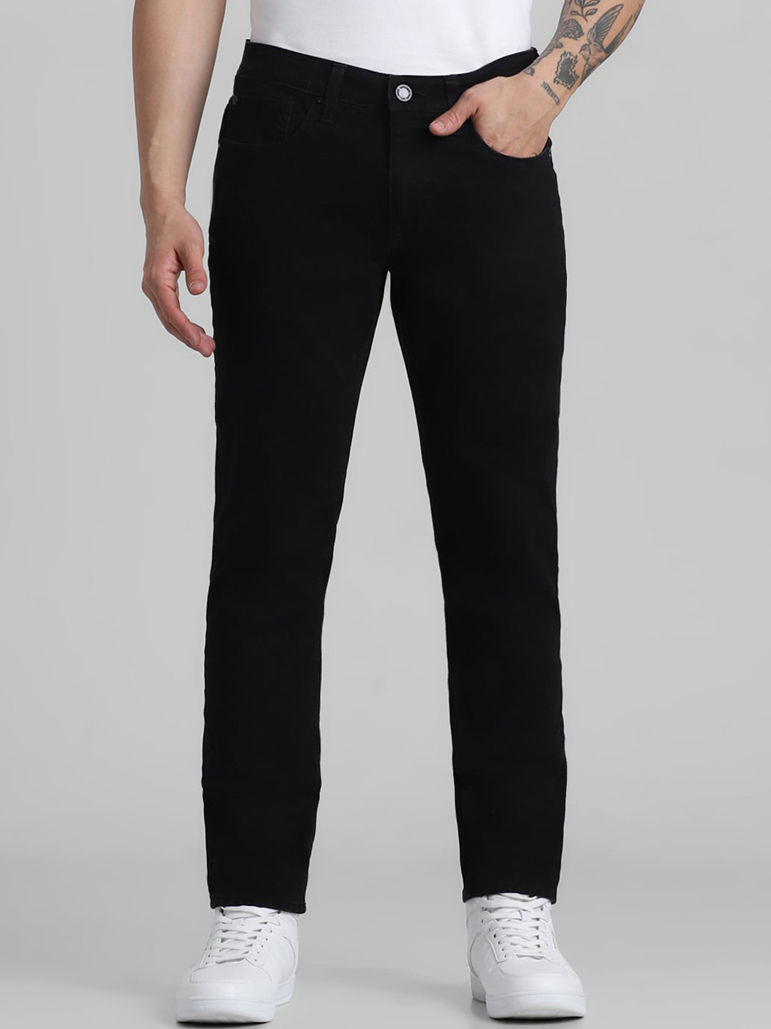Jack & Jones Men Slim Fit Low-Rise Dark Shade Clean Look Stretchable Jeans, Black
Jack & Jones Men Slim Fit Low-Rise Dark Shade Clean Look Stretchable Jeans, Black