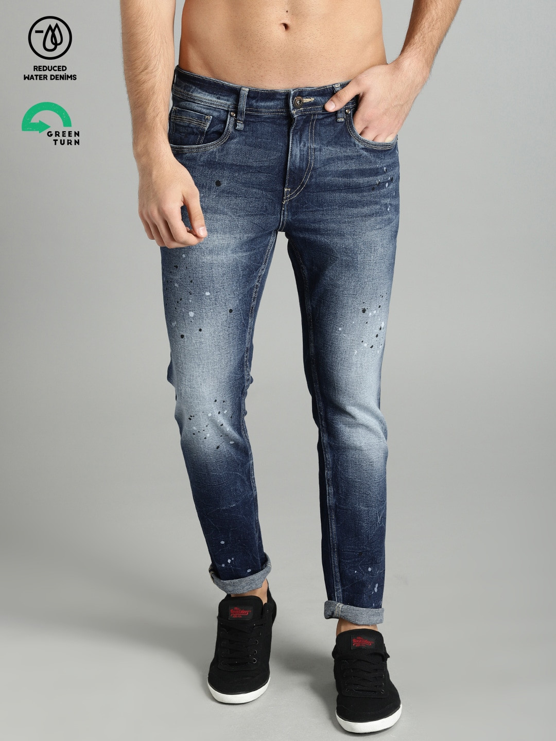 Roadster GreenTurn Men Blue Skinny Mid-Rise Save Water Stretchable Sustainable Jeans
Roadster GreenTurn Men Blue Skinny Mid-Rise Save Water Stretchable Sustainable Jeans