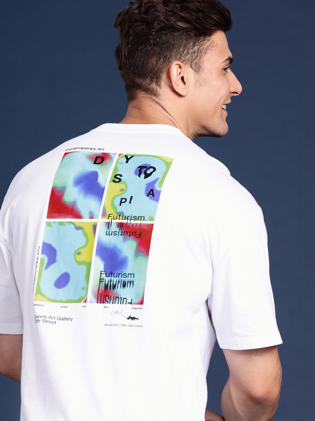 Mast & Harbour Pure Cotton Graphic Printed Drop-Shoulder Sleeves Oversized T-shirt, White
Mast & Harbour Pure Cotton Graphic Printed Drop-Shoulder Sleeves Oversized T-shirt, White