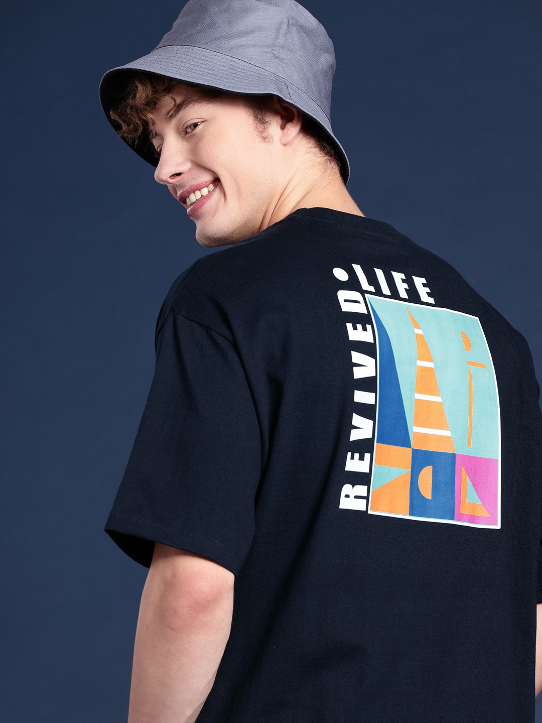 Mast & Harbour Pure Cotton Graphic Printed Drop-Shoulder Sleeves Oversized T-shirt, Black
Mast & Harbour Pure Cotton Graphic Printed Drop-Shoulder Sleeves Oversized T-shirt, Black