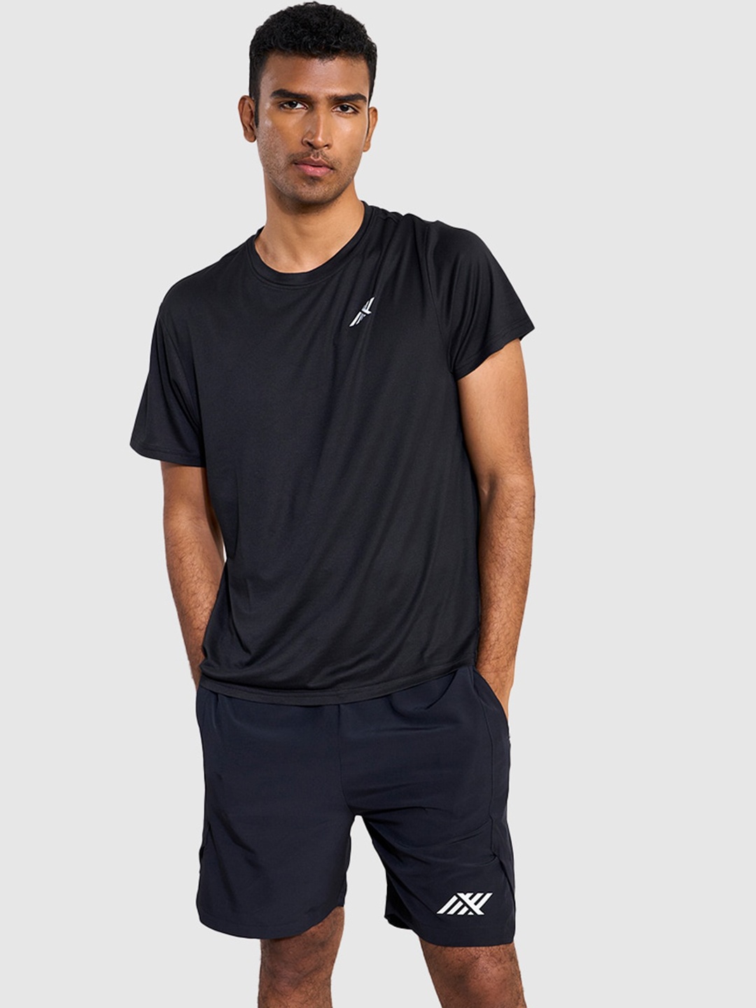 SIX5SIX Men Training or Gym Sports Shorts, Black
