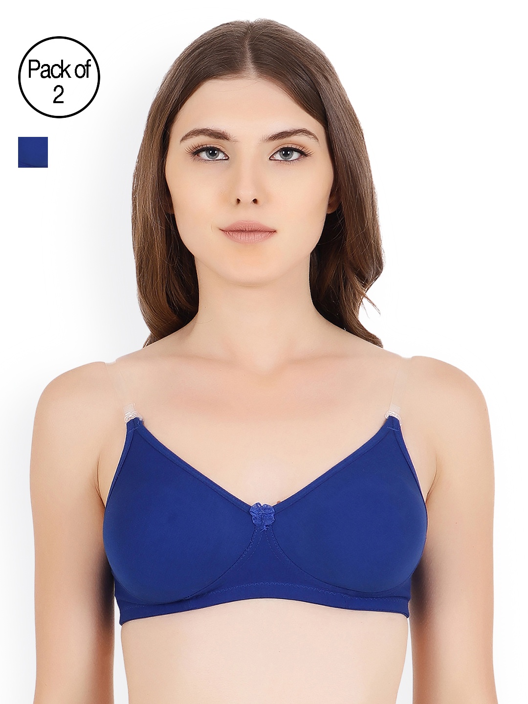 Floret Pack Of Two Blue Solid Non-Wired Non Padded T-shirt Bra Daina_Blue-Blue_40B-Blue
Floret Pack Of Two Blue Solid Non-Wired Non Padded T-shirt Bra Daina_Blue-Blue_40B-Blue