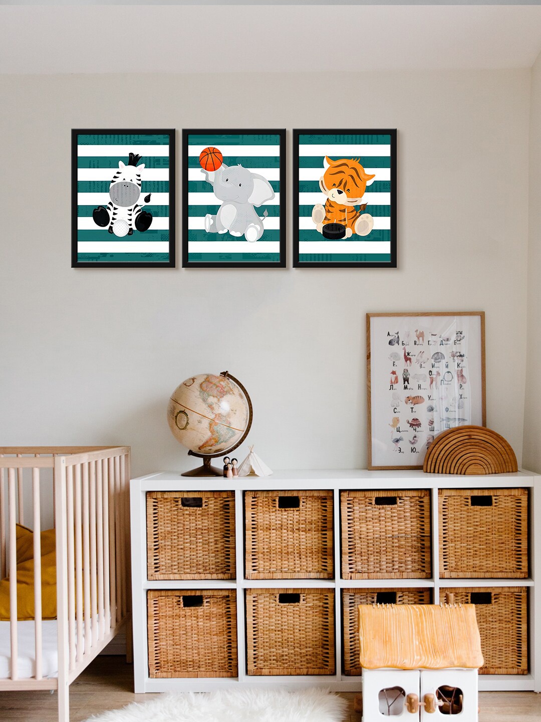 999Store White & Black 3 Pieces Zebra Elephant And Tiger Painting Canvas Wall Art, Green
999Store White & Black 3 Pieces Zebra Elephant And Tiger Painting Canvas Wall Art, Green