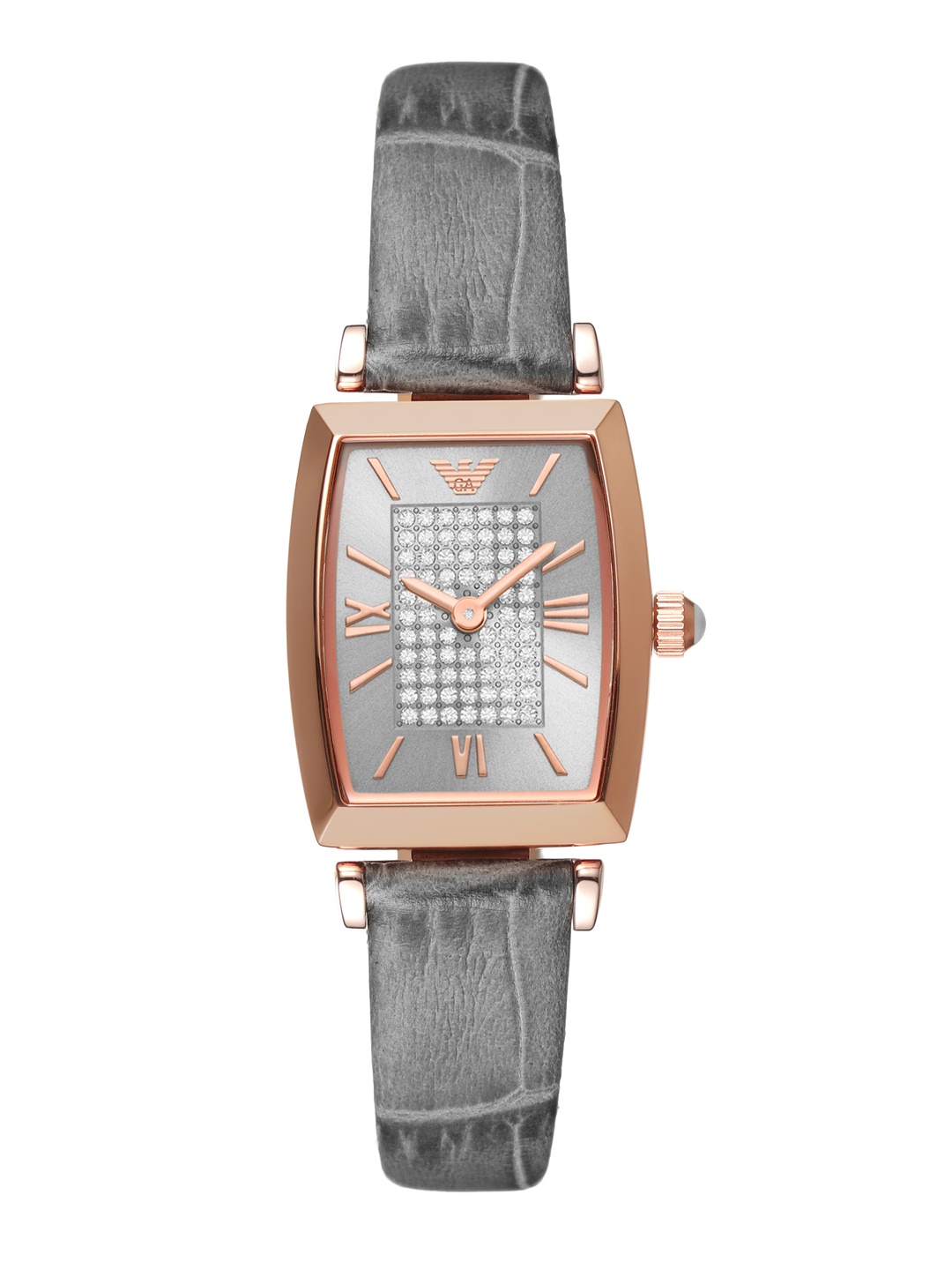 Emporio Armani Women Embellished Dial & Leather Textured Straps Analogue Watch AR11504, Grey
Emporio Armani Women Embellished Dial & Leather Textured Straps Analogue Watch AR11504, Grey