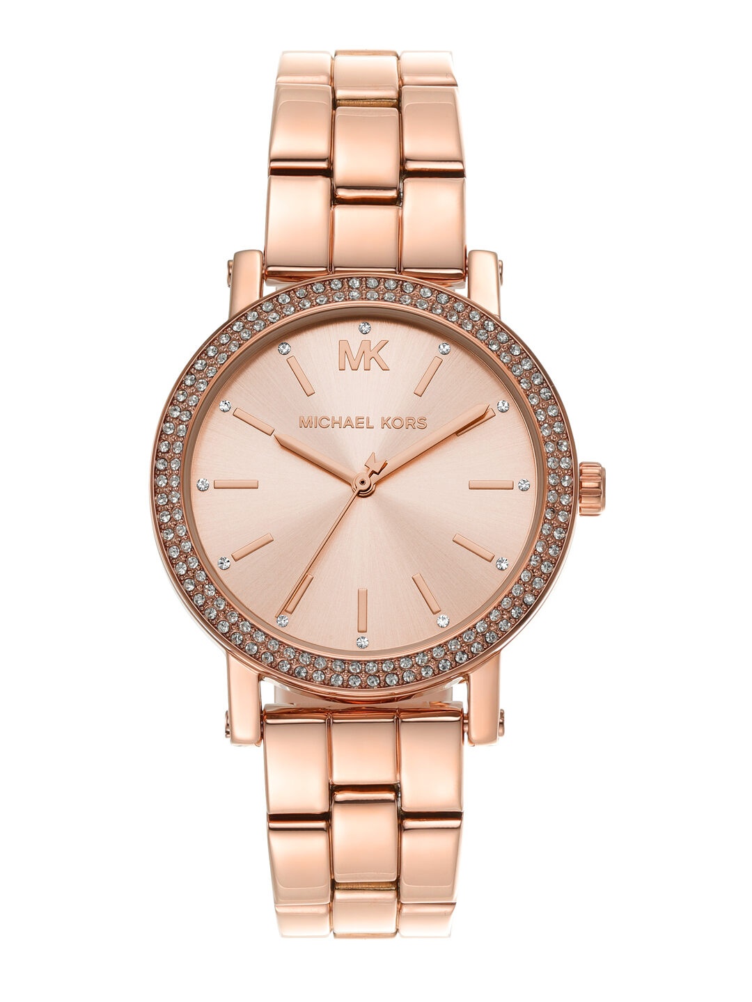 Michael Kors Women Embellished Mfo Corey Bracelet Style Analogue Watch MK7346-Rose Gold
Michael Kors Women Embellished Mfo Corey Bracelet Style Analogue Watch MK7346-Rose Gold