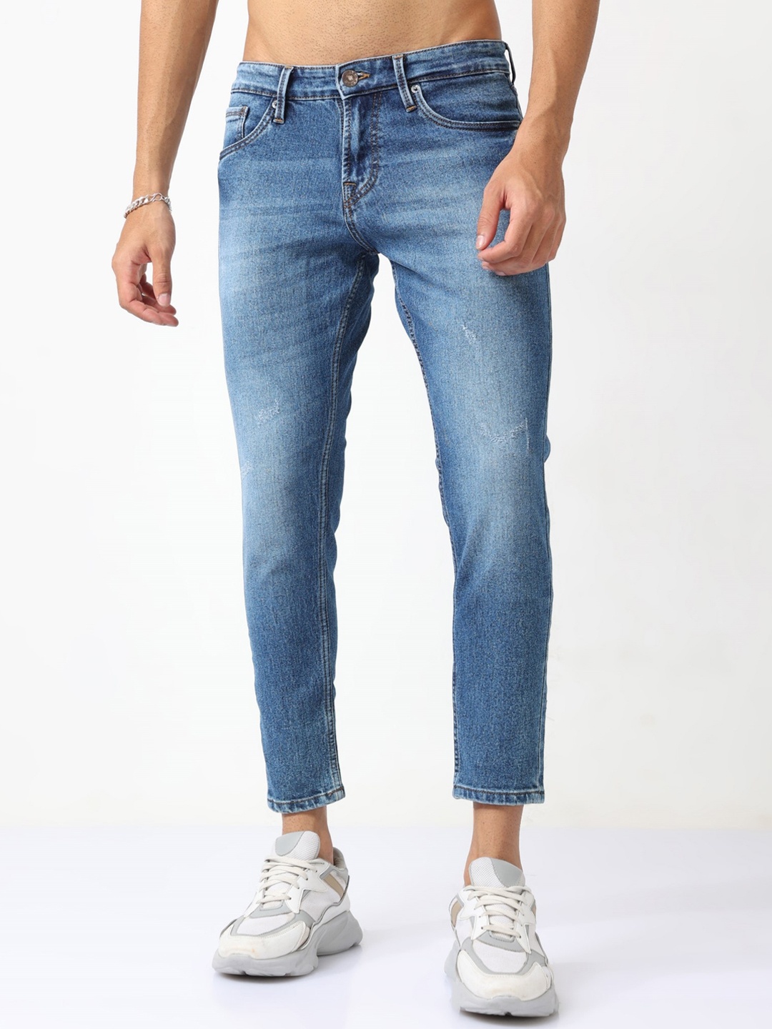 BADMAASH Men Mid-Raise Clean Look Skinny Fit Heavy Fade Non-Stretchable Jeans, Blue
BADMAASH Men Mid-Raise Clean Look Skinny Fit Heavy Fade Non-Stretchable Jeans, Blue