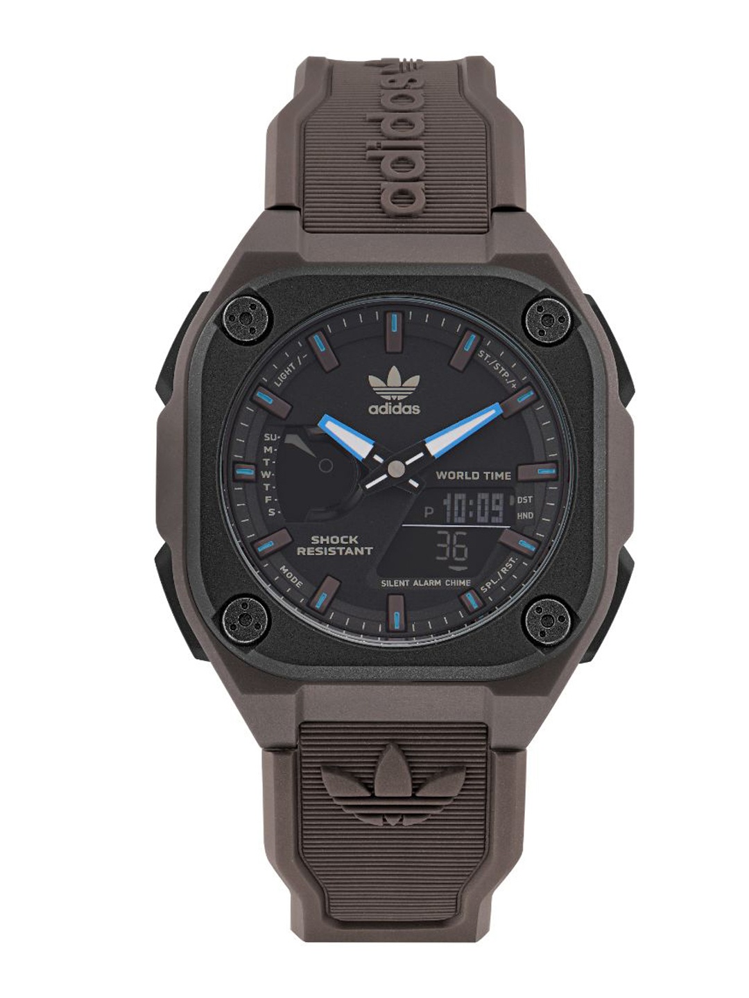 ADIDAS Originals Unisex Embellished Dial & Brown Straps Analogue Watch AOST22546, Black
ADIDAS Originals Unisex Embellished Dial & Brown Straps Analogue Watch AOST22546, Black