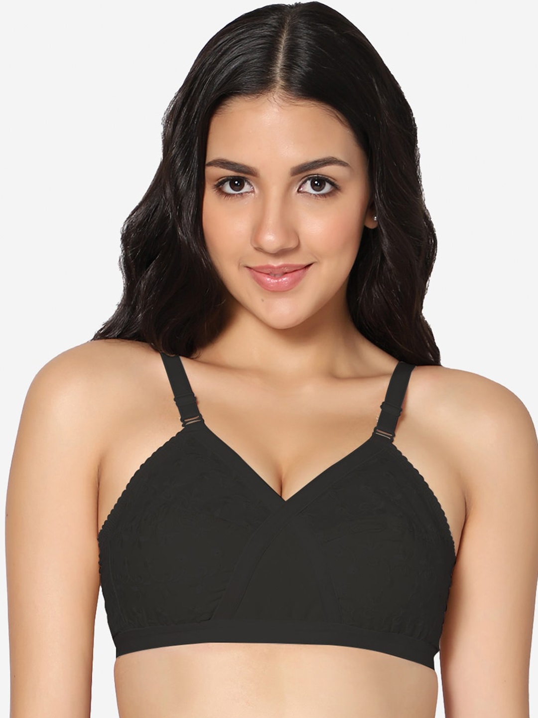 In Care Full Coverage Non Padded Non-Wired Pure Cotton T-shirt Bra With All Day Comfort, Black
In Care Full Coverage Non Padded Non-Wired Pure Cotton T-shirt Bra With All Day Comfort, Black