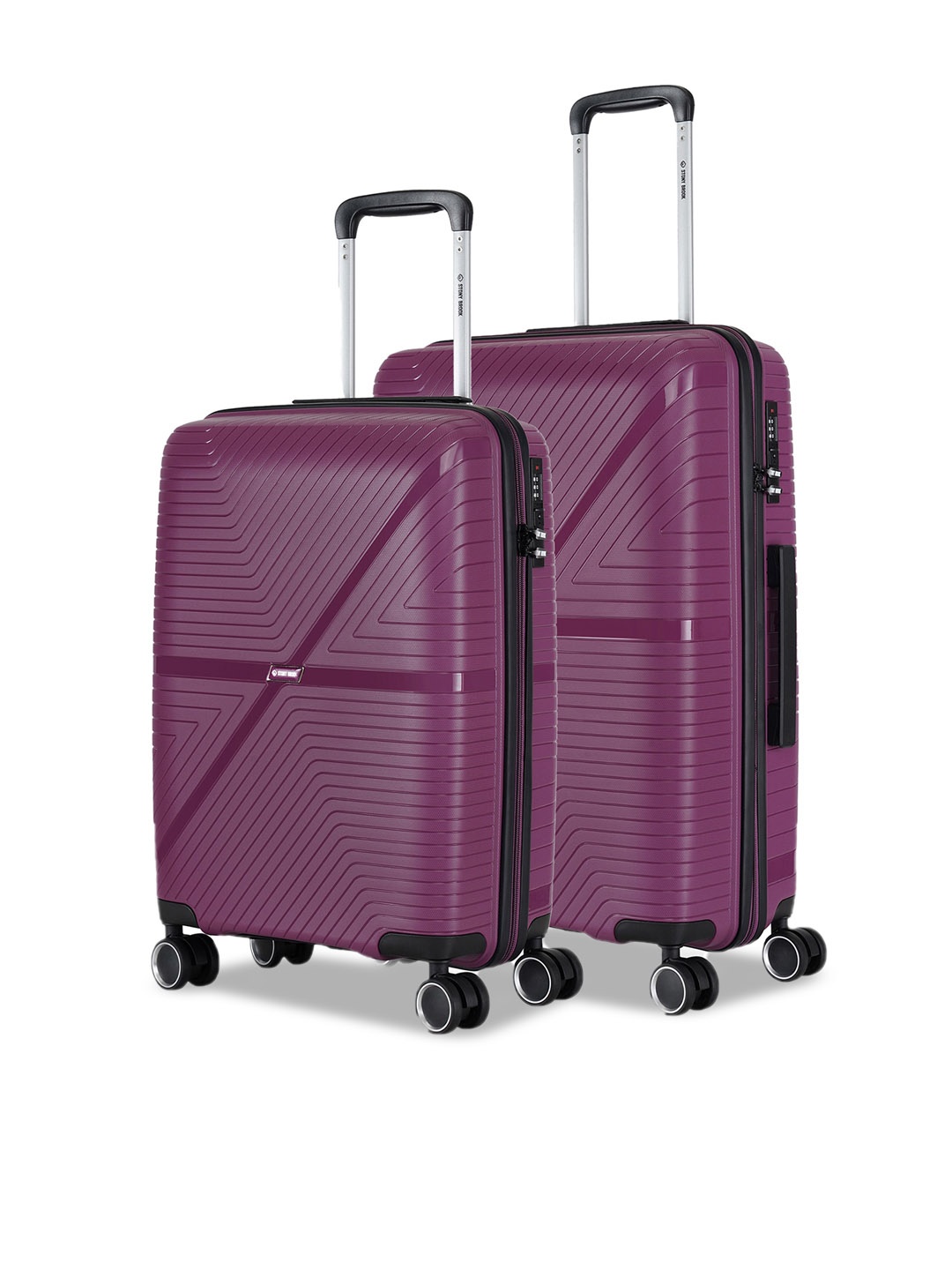 Stony Brook by Nasher Miles Axis Set Of 2 Textured Hard-Sided Trolley Suitcase 55&65cm, Purple
Stony Brook by Nasher Miles Axis Set Of 2 Textured Hard-Sided Trolley Suitcase 55&65cm, Purple