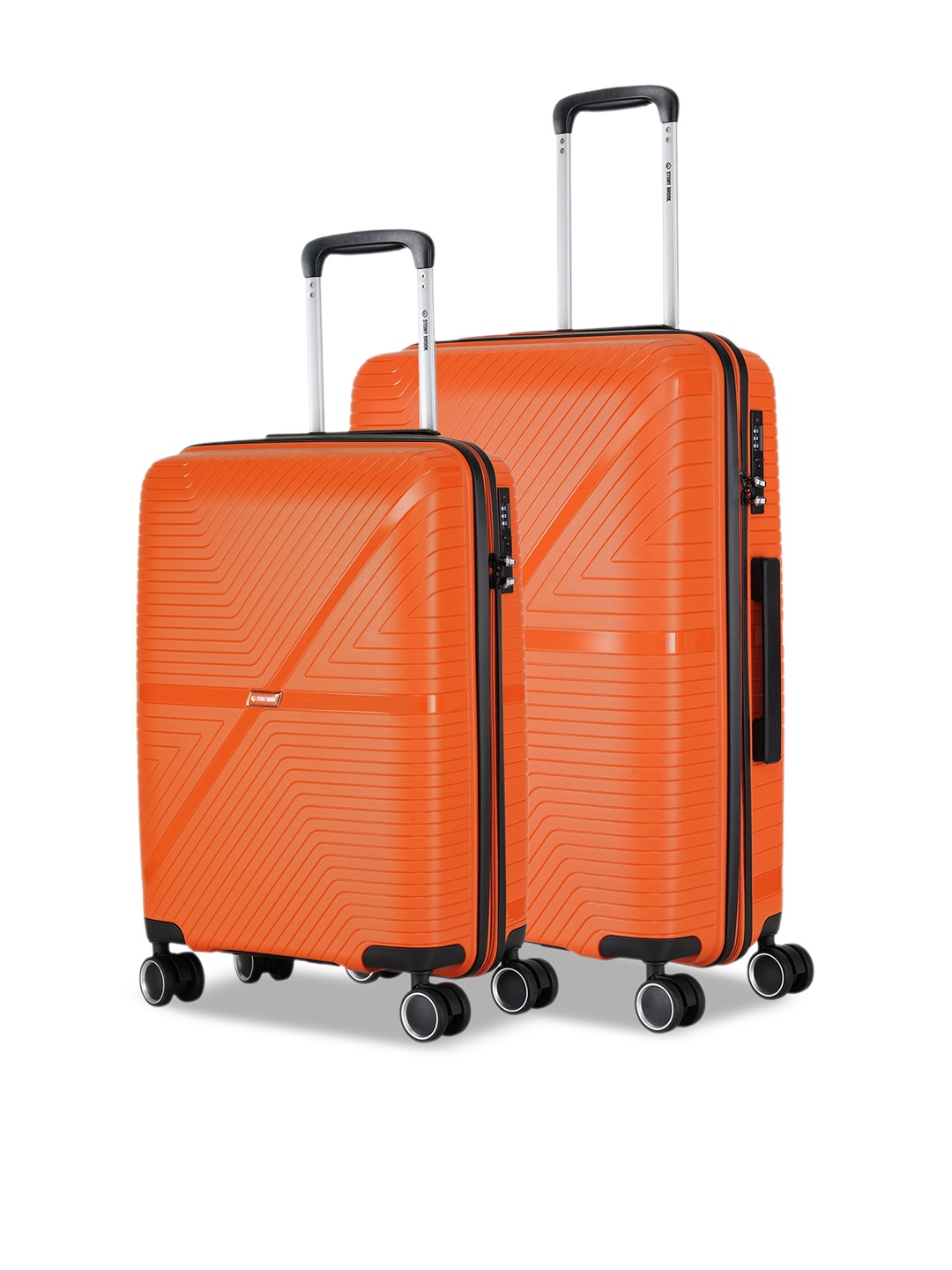 Stony Brook by Nasher Miles Axis Set Of 2 Hard-Sided Cabin and Medium Trolley Bag - 109 L, Orange
Stony Brook by Nasher Miles Axis Set Of 2 Hard-Sided Cabin and Medium Trolley Bag - 109 L, Orange