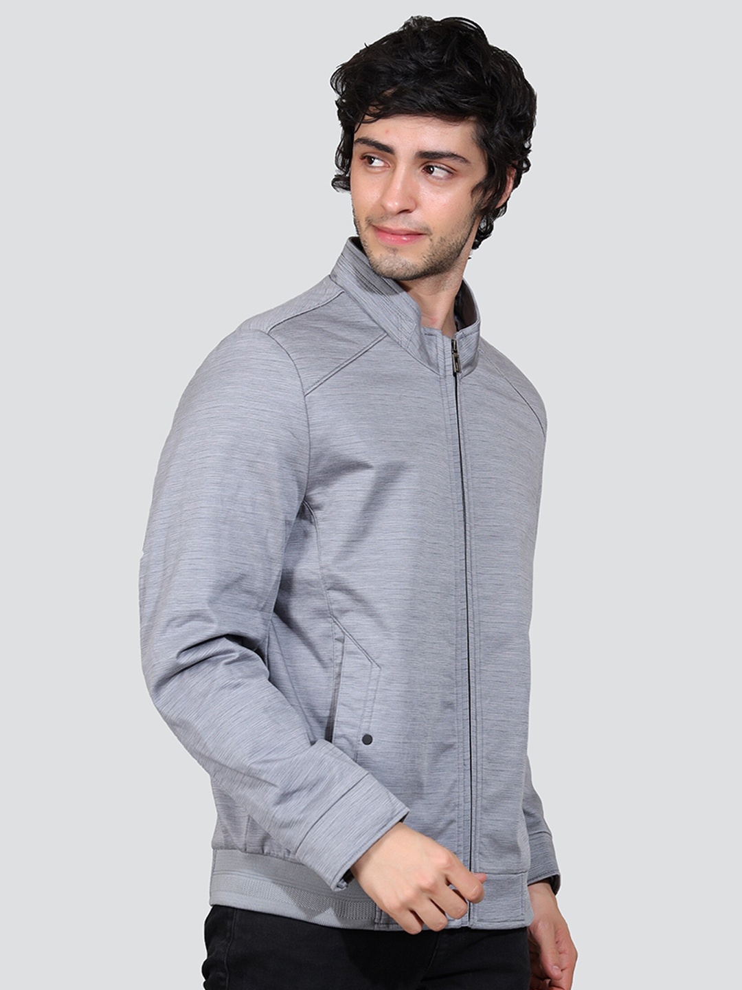 YOUNG CLUB CLASSIC Self Designed Stand Collar Lightweight Long Sleeves Sporty Jacket, Grey
YOUNG CLUB CLASSIC Self Designed Stand Collar Lightweight Long Sleeves Sporty Jacket, Grey