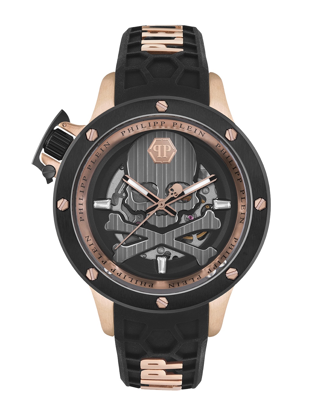 PHILIPP PLEIN Men Embellished Dial & Black Straps Analogue Automatic Watch PWUAA0623, Rose gold
PHILIPP PLEIN Men Embellished Dial & Black Straps Analogue Automatic Watch PWUAA0623, Rose gold