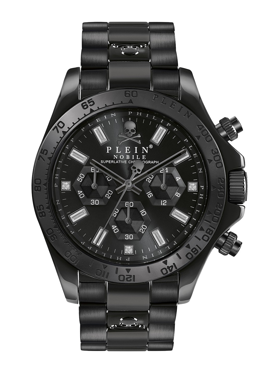 PHILIPP PLEIN Men Embellished Dial & Bracelet Style Straps Analogue Watch PWCAA0421, Black
PHILIPP PLEIN Men Embellished Dial & Bracelet Style Straps Analogue Watch PWCAA0421, Black