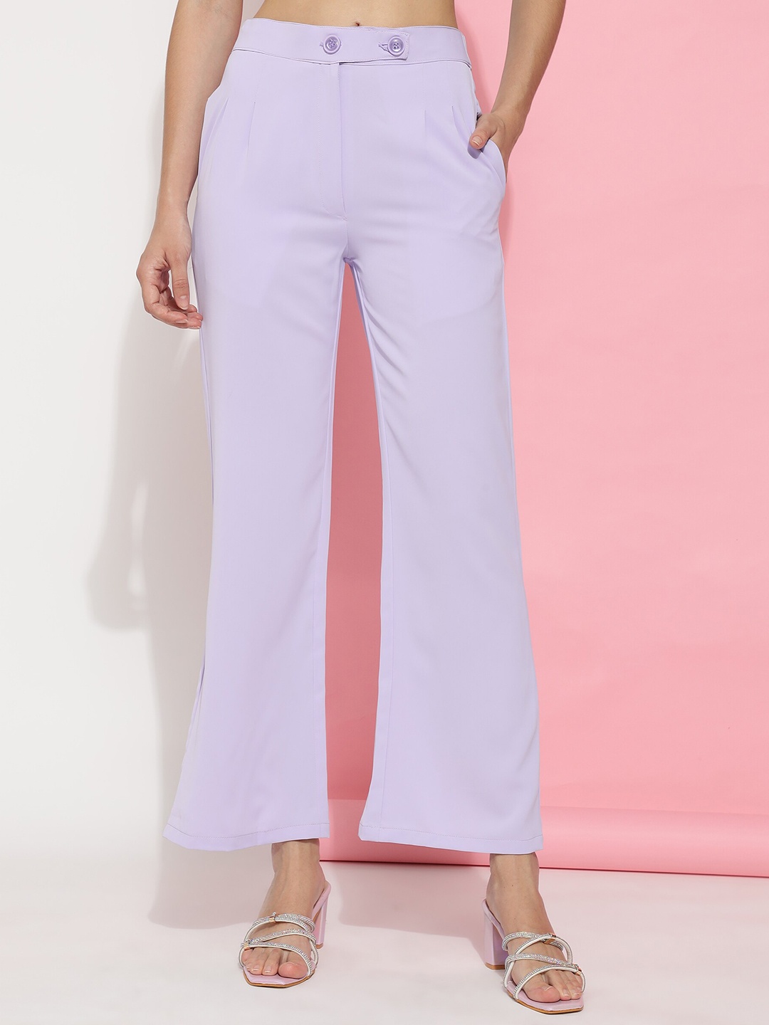 FITHUB Women Relaxed Straight Leg Straight Fit High-Rise Easy Wash Parallel Trousers, Lavender
FITHUB Women Relaxed Straight Leg Straight Fit High-Rise Easy Wash Parallel Trousers, Lavender