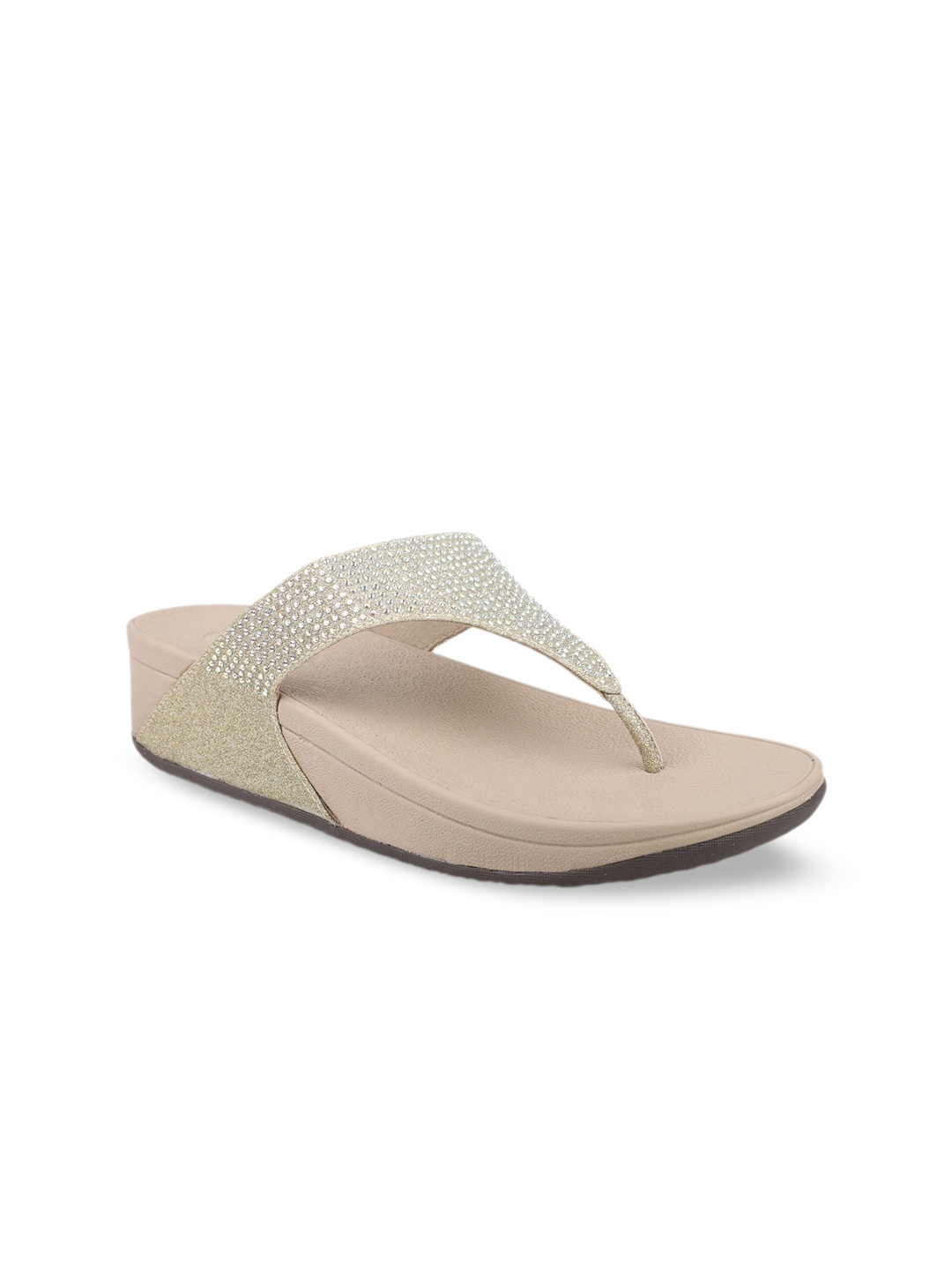 Inc 5 Embellished Flatform Heels, Gold