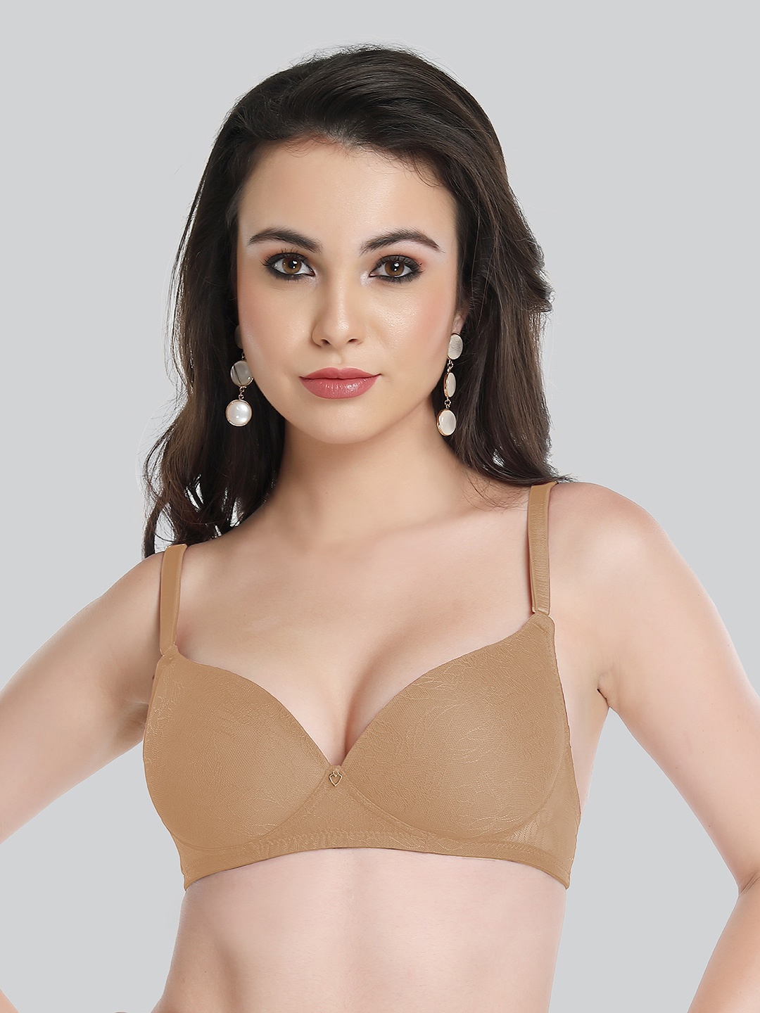 Lovable Floral Lace Medium Coverage Lightly Padded Everyday Bra With All Day Comfort, Beige
Lovable Floral Lace Medium Coverage Lightly Padded Everyday Bra With All Day Comfort, Beige