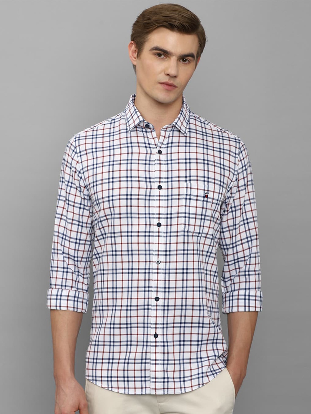 Louis Philippe Sport Slim Fit Tartan Checks Spread Collar Cotton Casual Shirt, White
Louis Philippe Sport Slim Fit Tartan Checks Spread Collar Cotton Casual Shirt, White