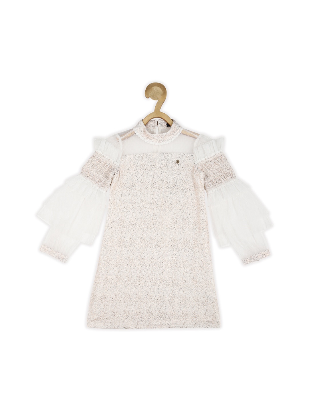 Allen Solly Junior Girls Self Design High Neck Smocked Detail Pure Cotton A-Line Dress, Cream
Allen Solly Junior Girls Self Design High Neck Smocked Detail Pure Cotton A-Line Dress, Cream
