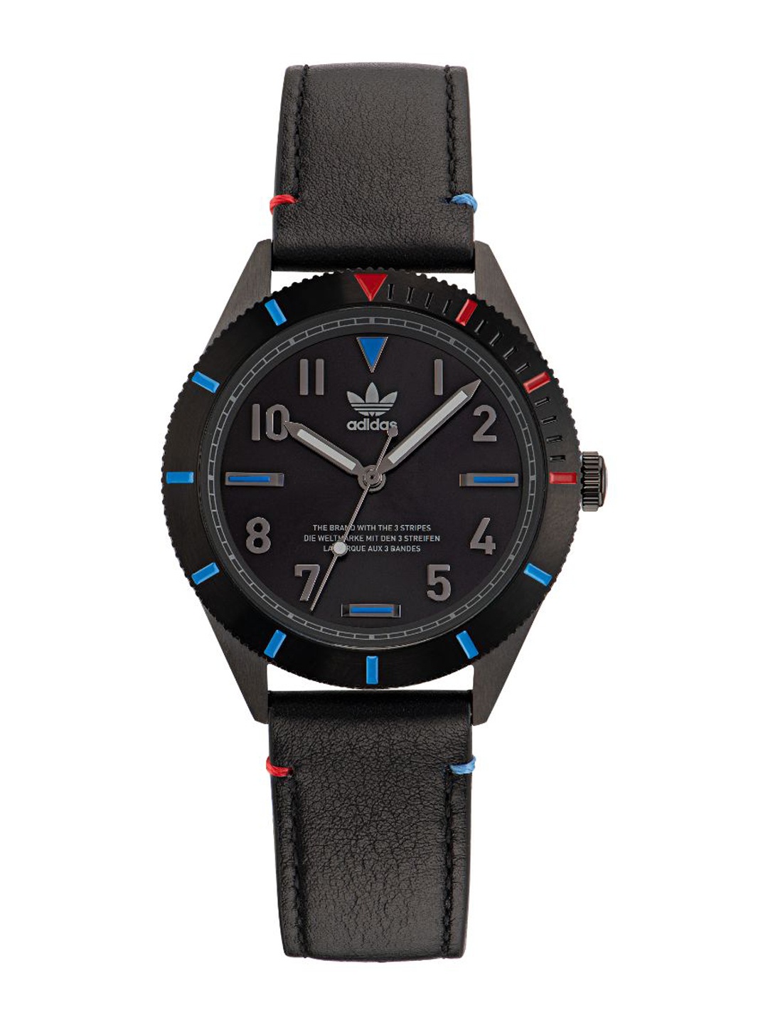 ADIDAS Originals Unisex Printed Dial & Leather Straps Analogue Watch AOFH22506, Black
ADIDAS Originals Unisex Printed Dial & Leather Straps Analogue Watch AOFH22506, Black