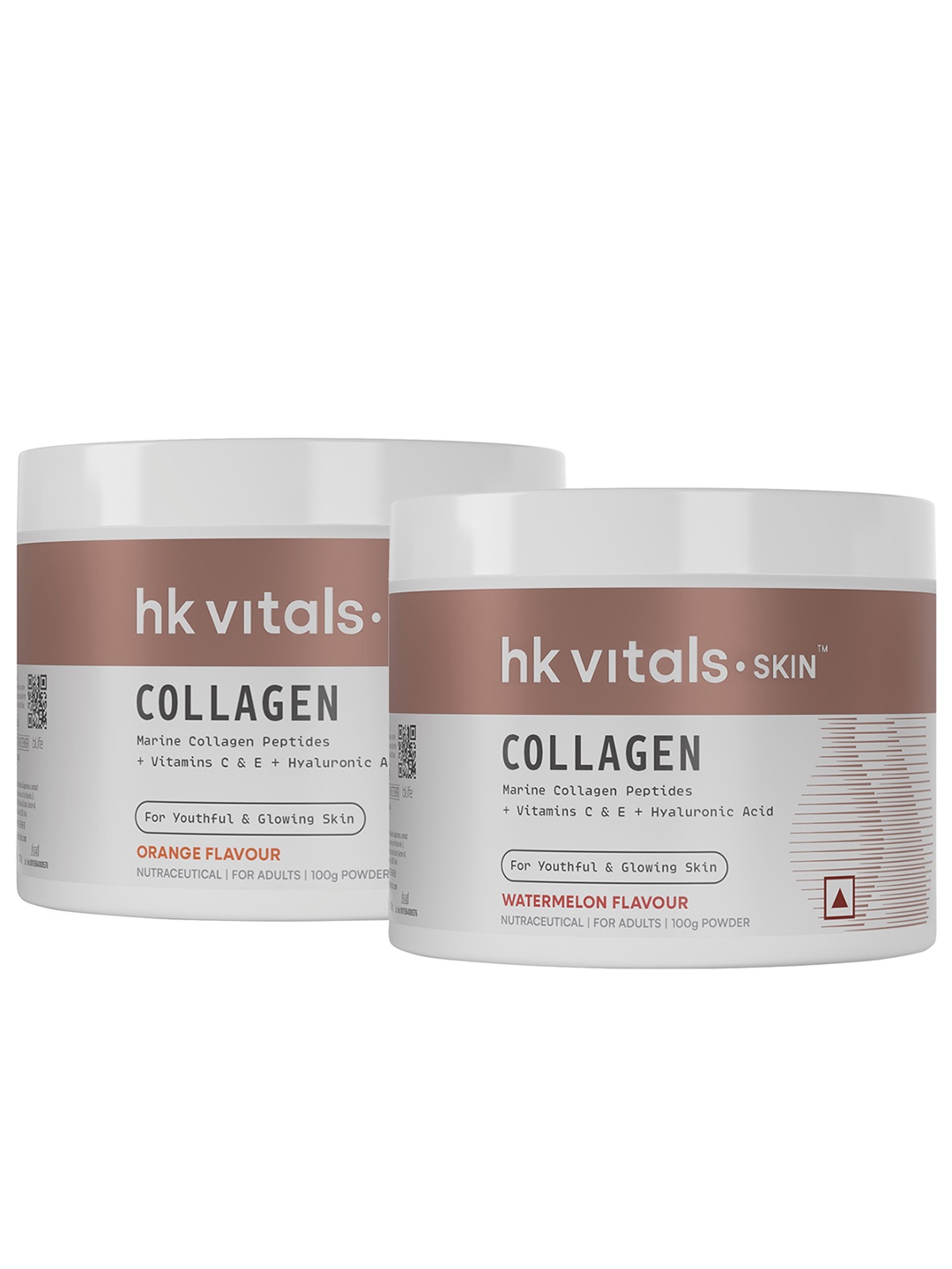 HK VITALS Combo Of Watermelon & Orange Skin Radiance Marine Collagen Powder - 100g Each, Pink
HK VITALS Combo Of Watermelon & Orange Skin Radiance Marine Collagen Powder - 100g Each, Pink